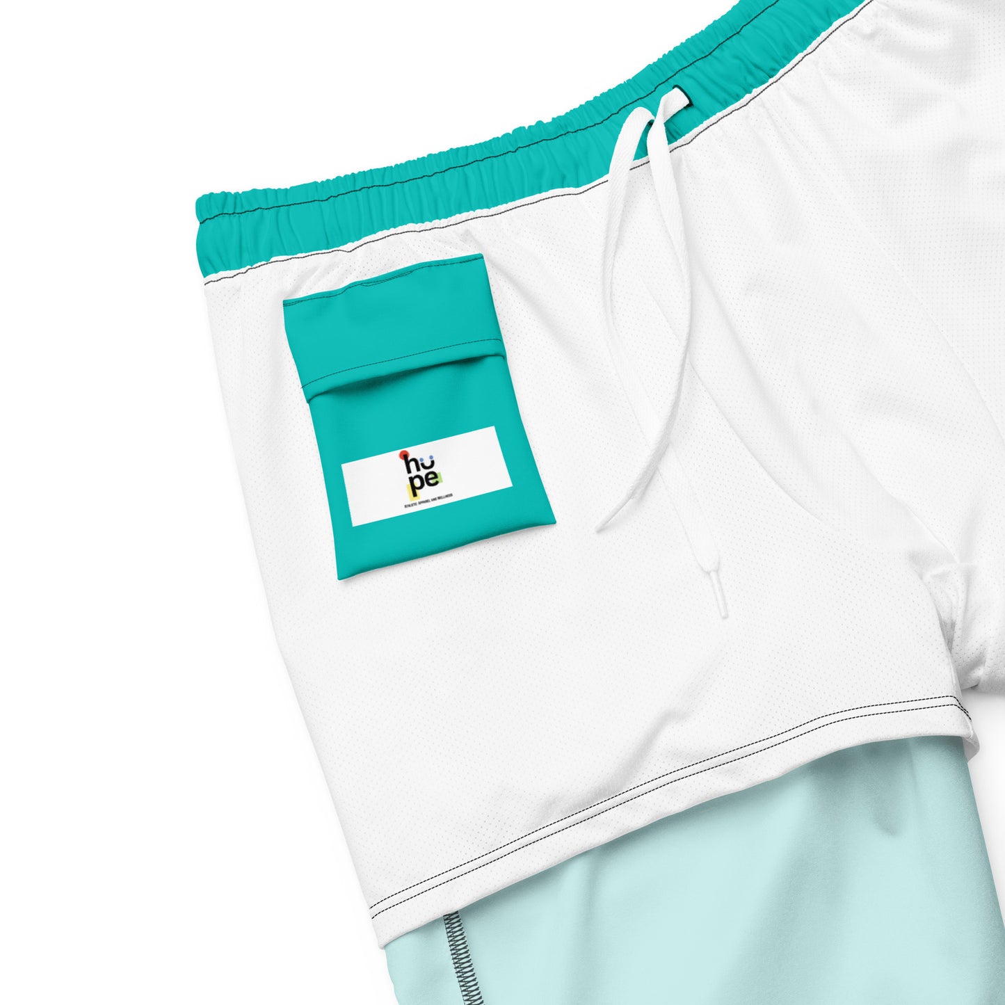 Men's Recycled Swim Trunks AQUA | Summer Collection Eco-Friendly Swimwear