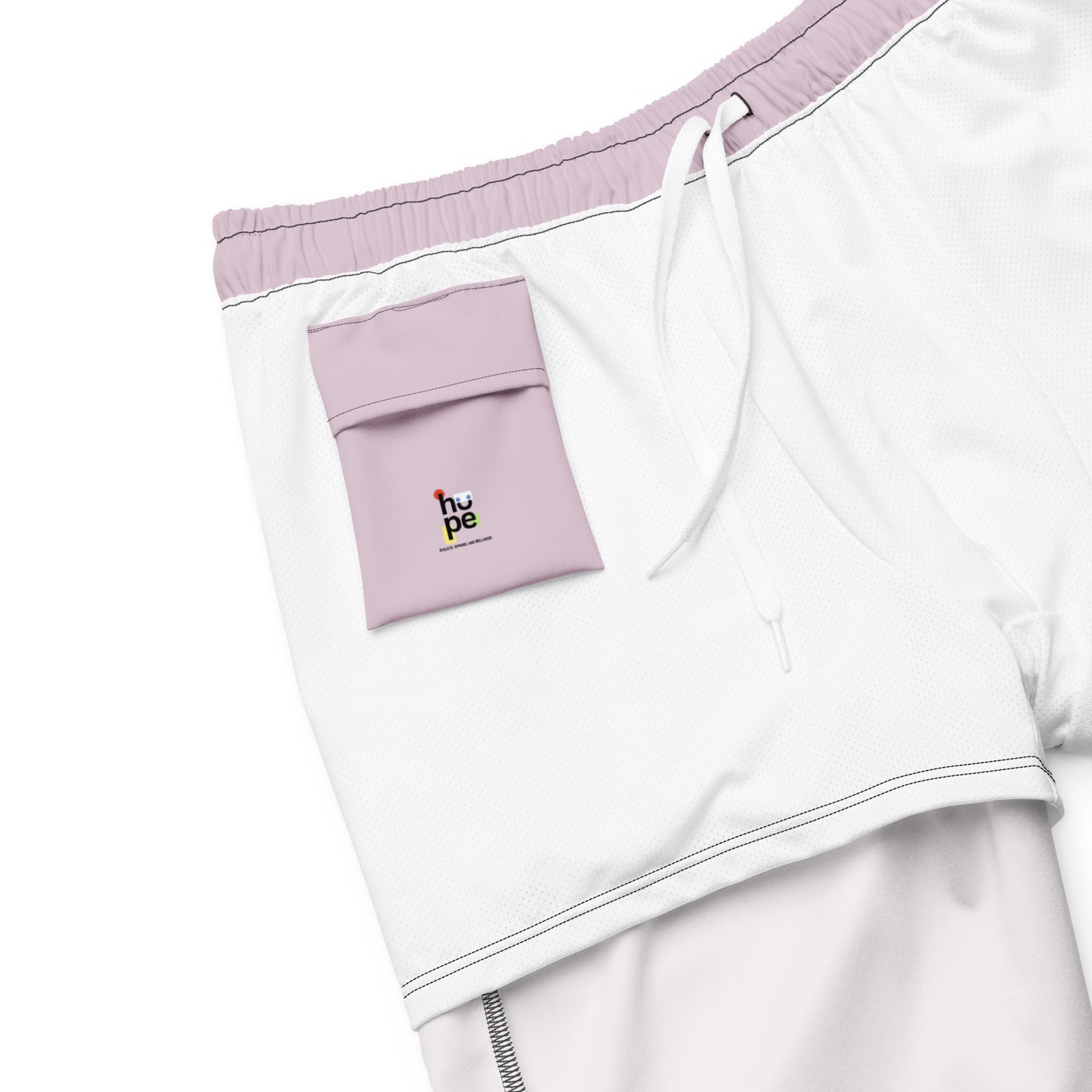 Eco-Friendly Recycled Swim Trunks Light Purple - Sustainable Beachwear