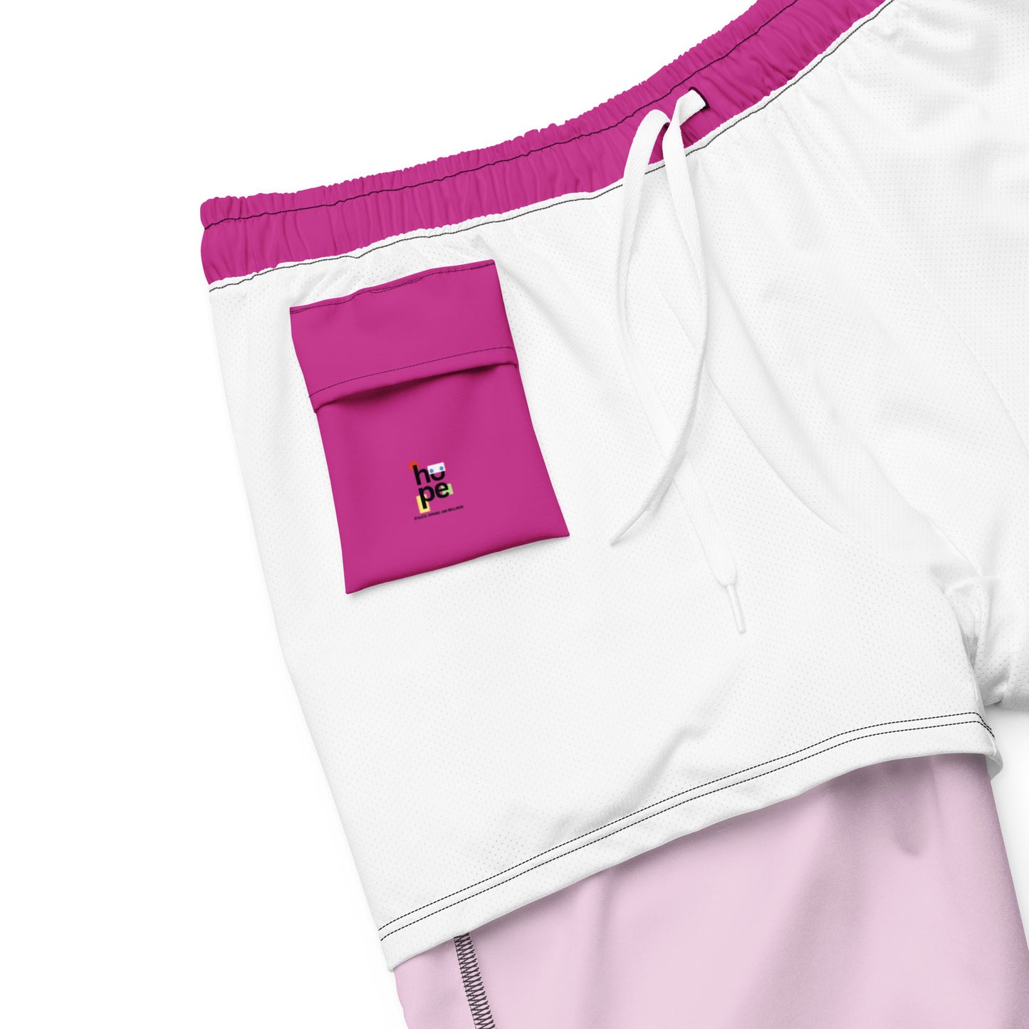 Eco-Friendly Recycled Swim Trunks Pink - Performance Swimwear