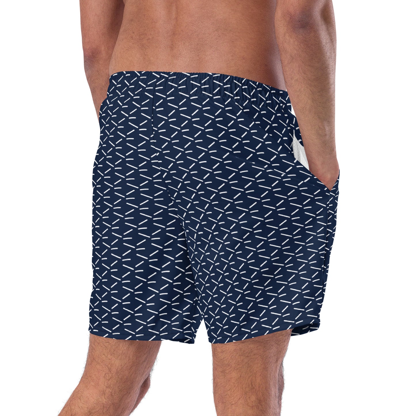 Men's Recycled Swim Trunks Blue Pattern | Summer Collection