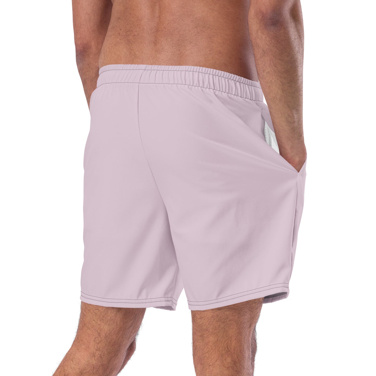 Eco-Friendly Recycled Swim Trunks Light Purple - Sustainable Beachwear