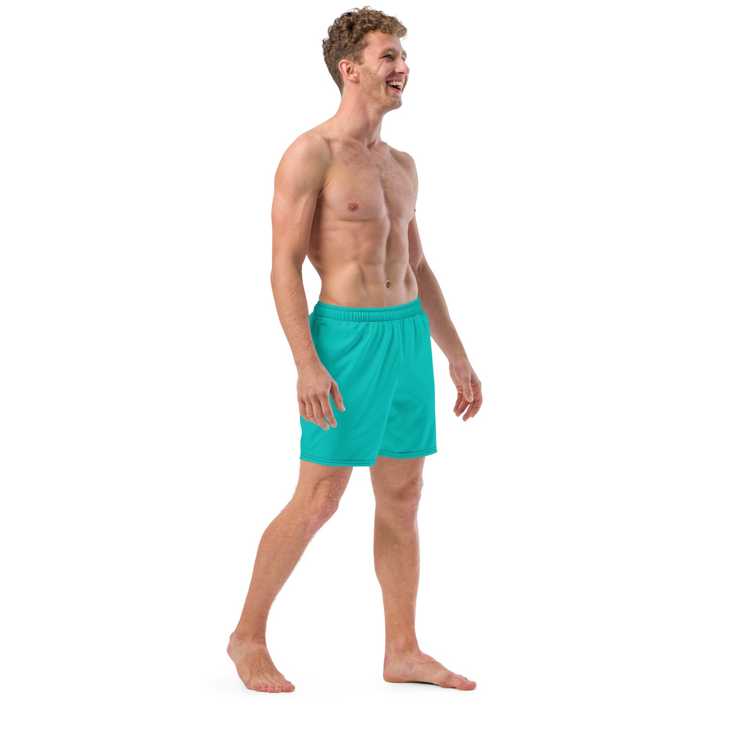 Men's Recycled Swim Trunks AQUA | Summer Collection Eco-Friendly Swimwear