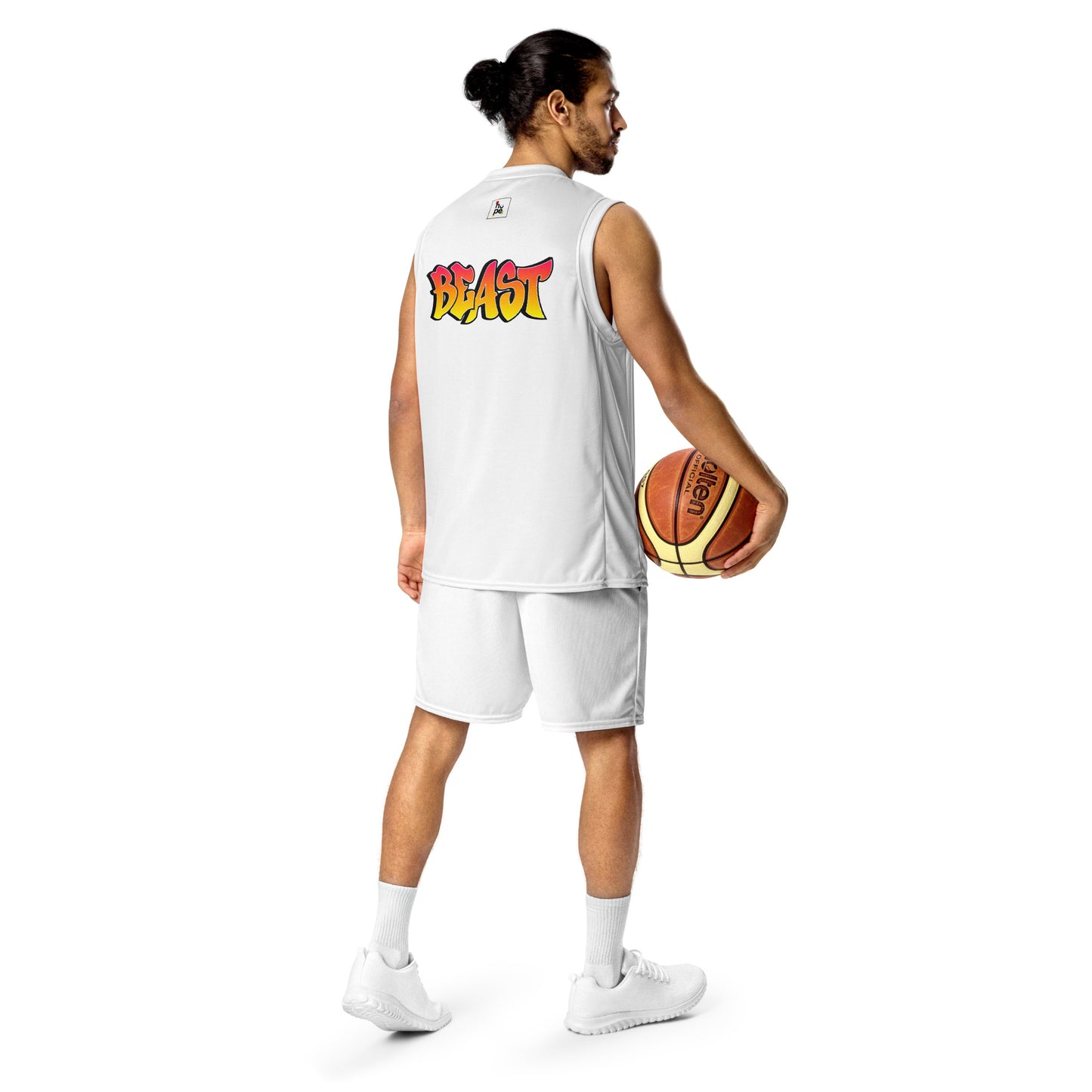 Men's Recycled Basketball Jersey - Eco-Friendly Beast Performance Wear -