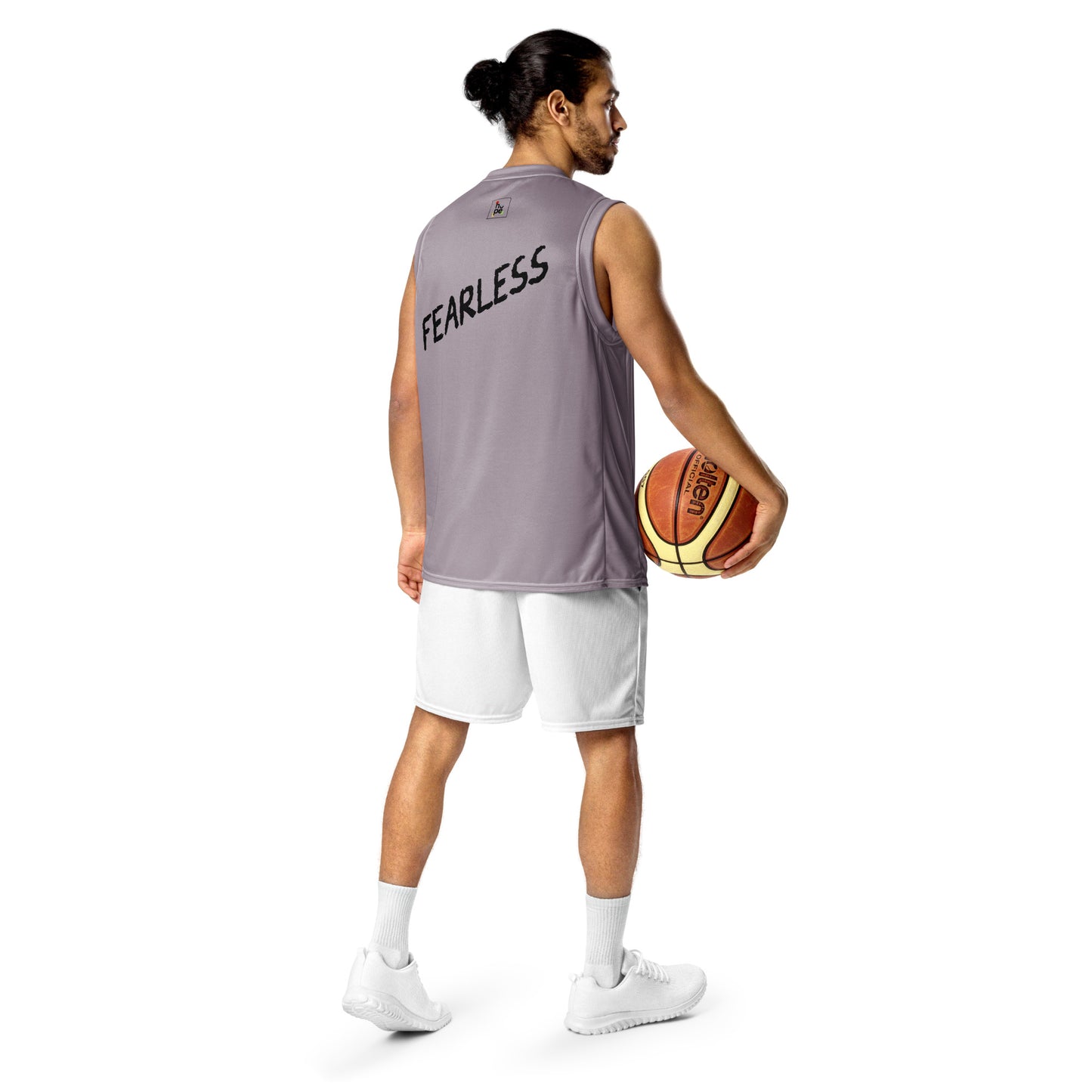 Men's Recycled Basketball Jersey - Fearless & Eco-Friendly Performance -