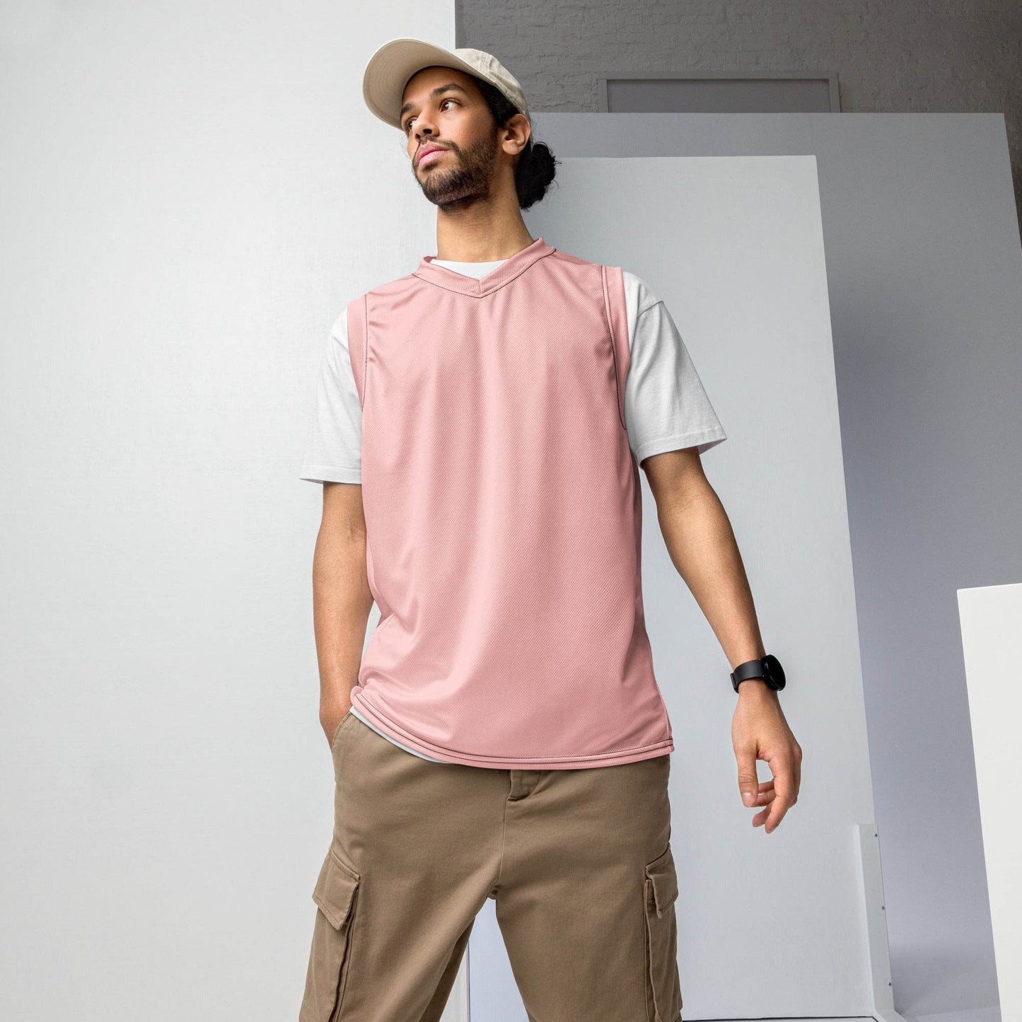 Men's Recycled Basketball Jersey - Eco-Friendly Athletic Wear for Men -