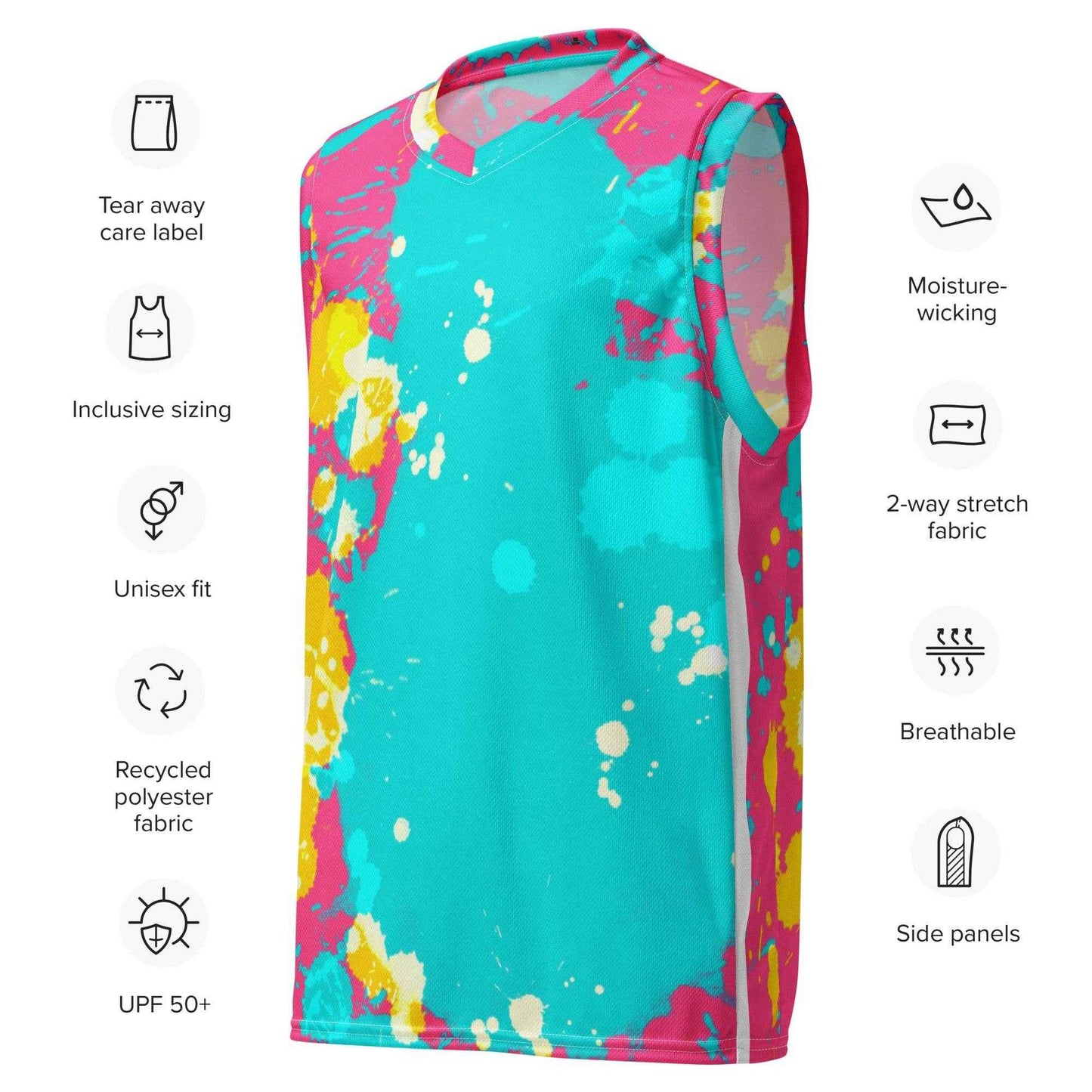 Recycled Men's Basketball Jersey for Eco-Friendly Athletes -