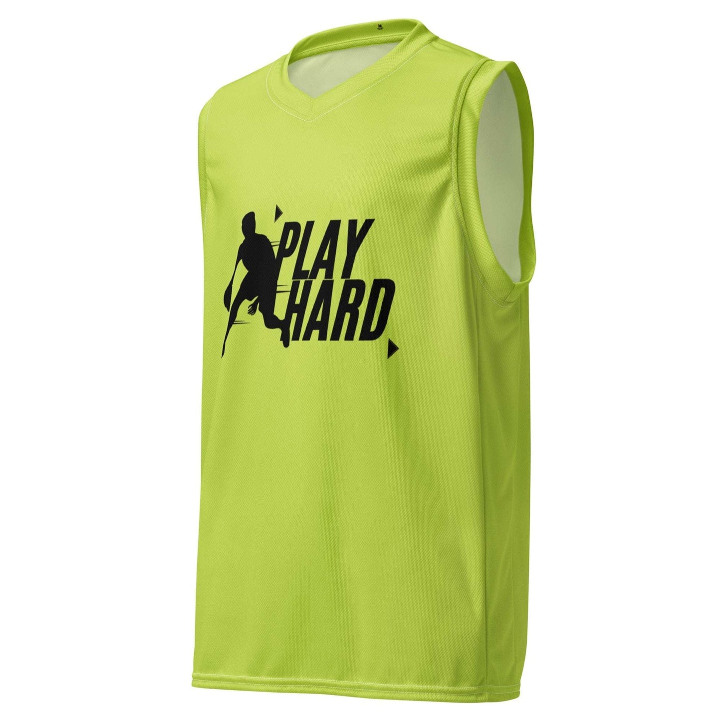 Men's Recycled Basketball Jersey- Play Hard -