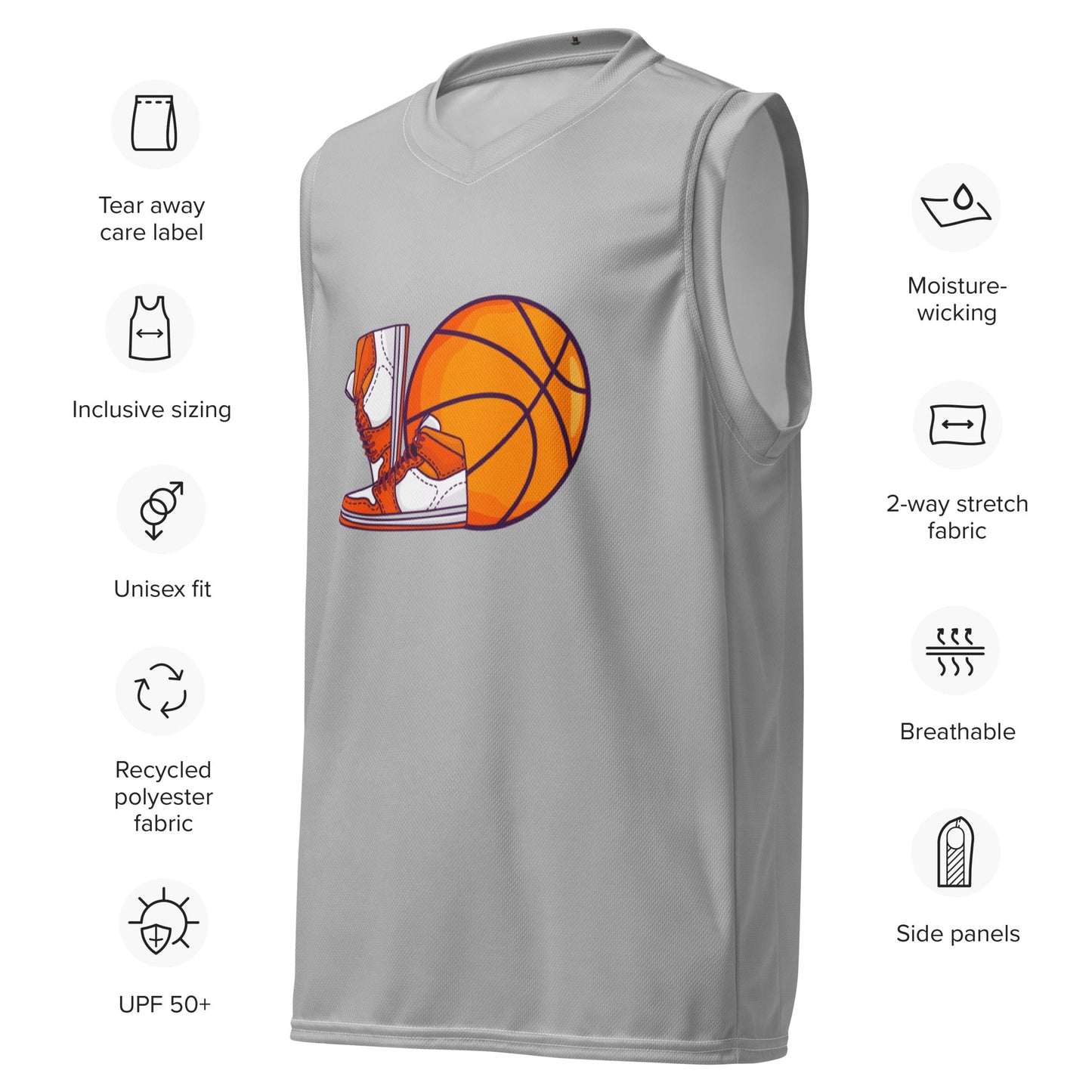 Men's Recycled Basketball Jersey for Eco-Friendly Athletes -