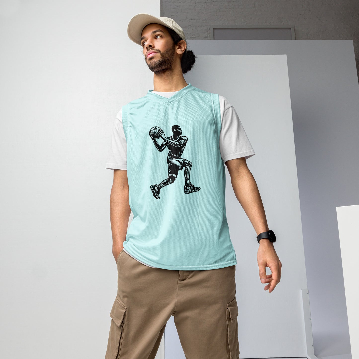Men's Recycled Basketball Jersey - Sustainable Style for Ambitious Athletes -