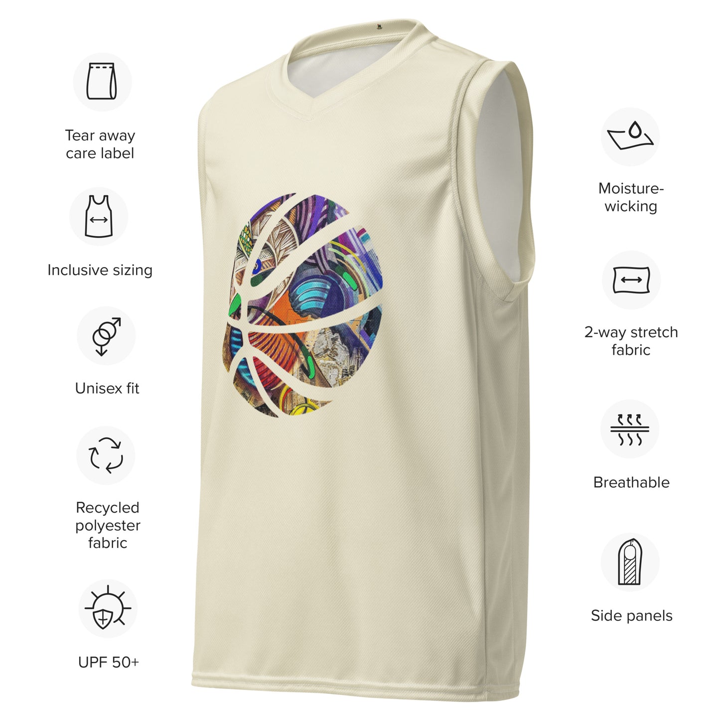 Men's Recycled Basketball Jersey - Sustainable Ambition for Performance and Style -