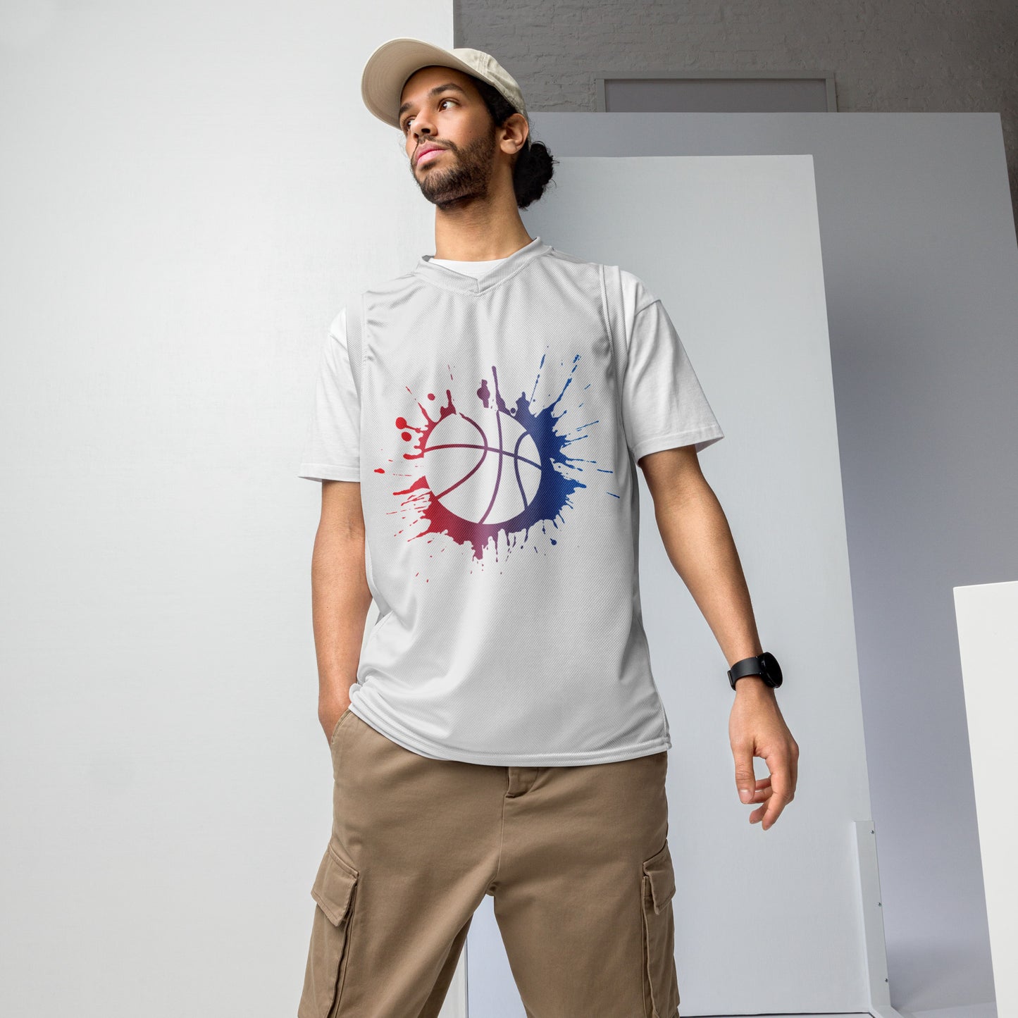 Men's Recycled Basketball Jersey- Focus -