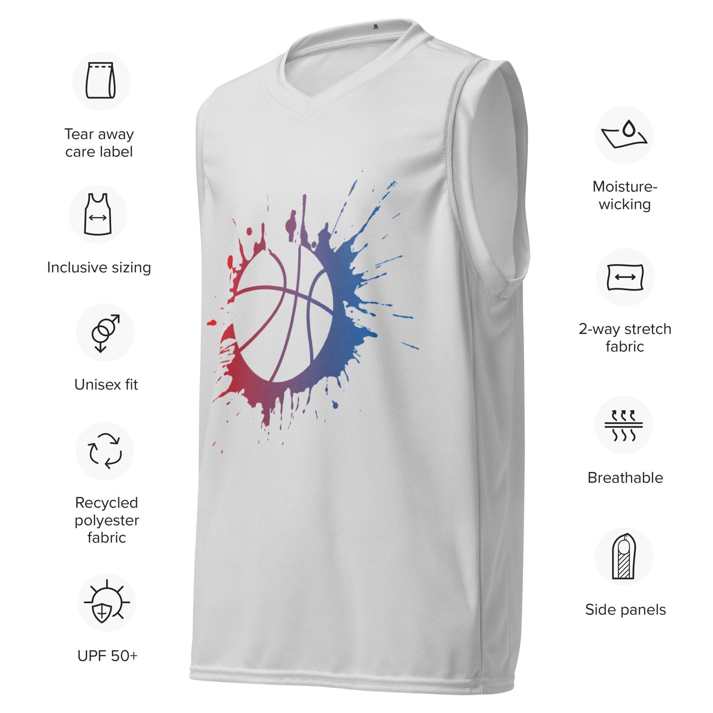 Men's Recycled Basketball Jersey- Focus -
