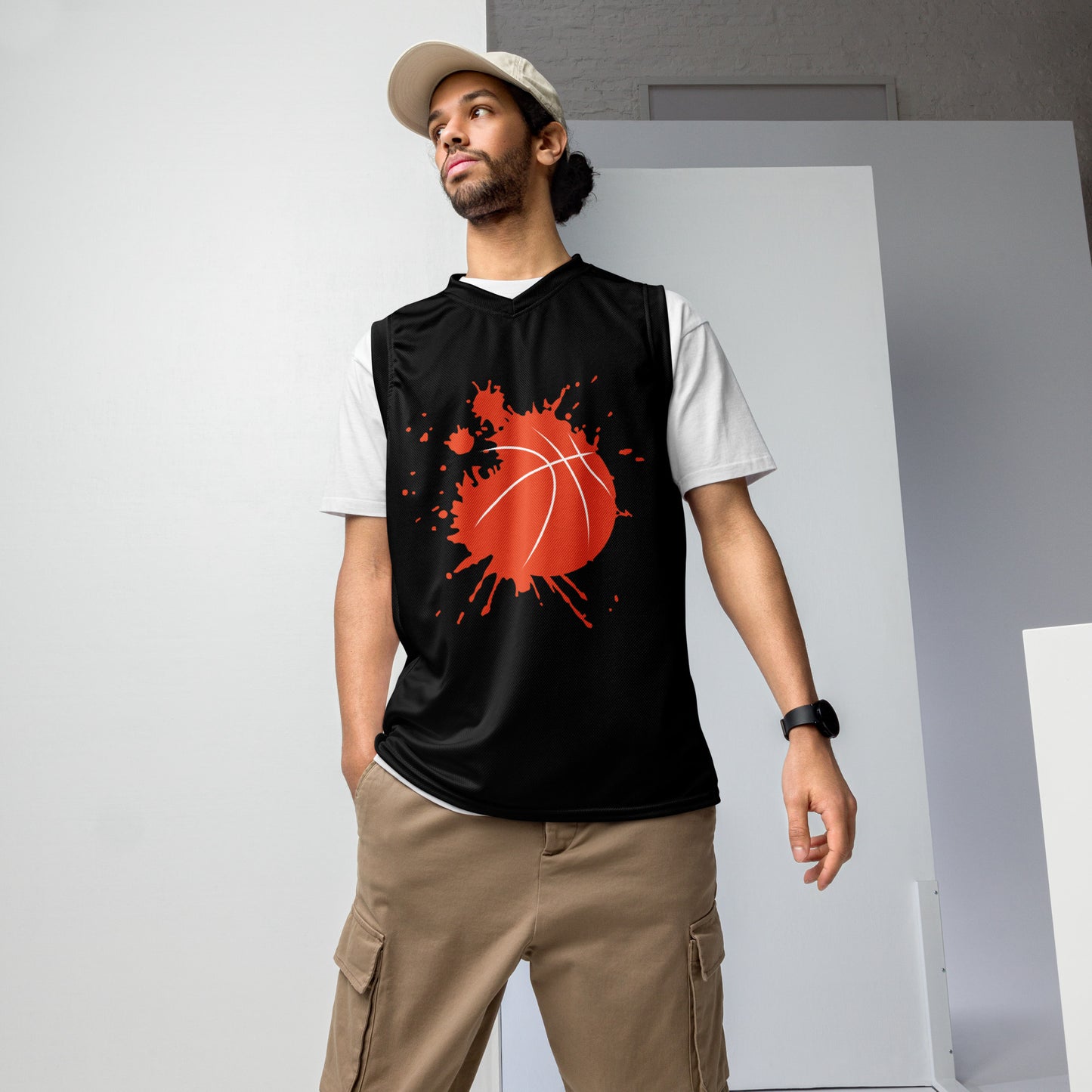 Men's Recycled Basketball Jersey - Eco-Friendly Style and Comfort -