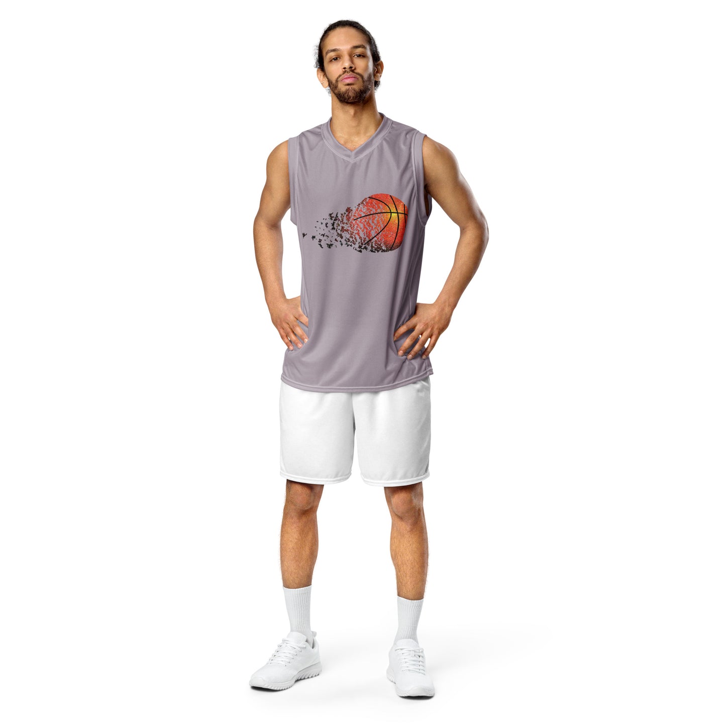 Men's Recycled Basketball Jersey - Fearless & Eco-Friendly Performance -