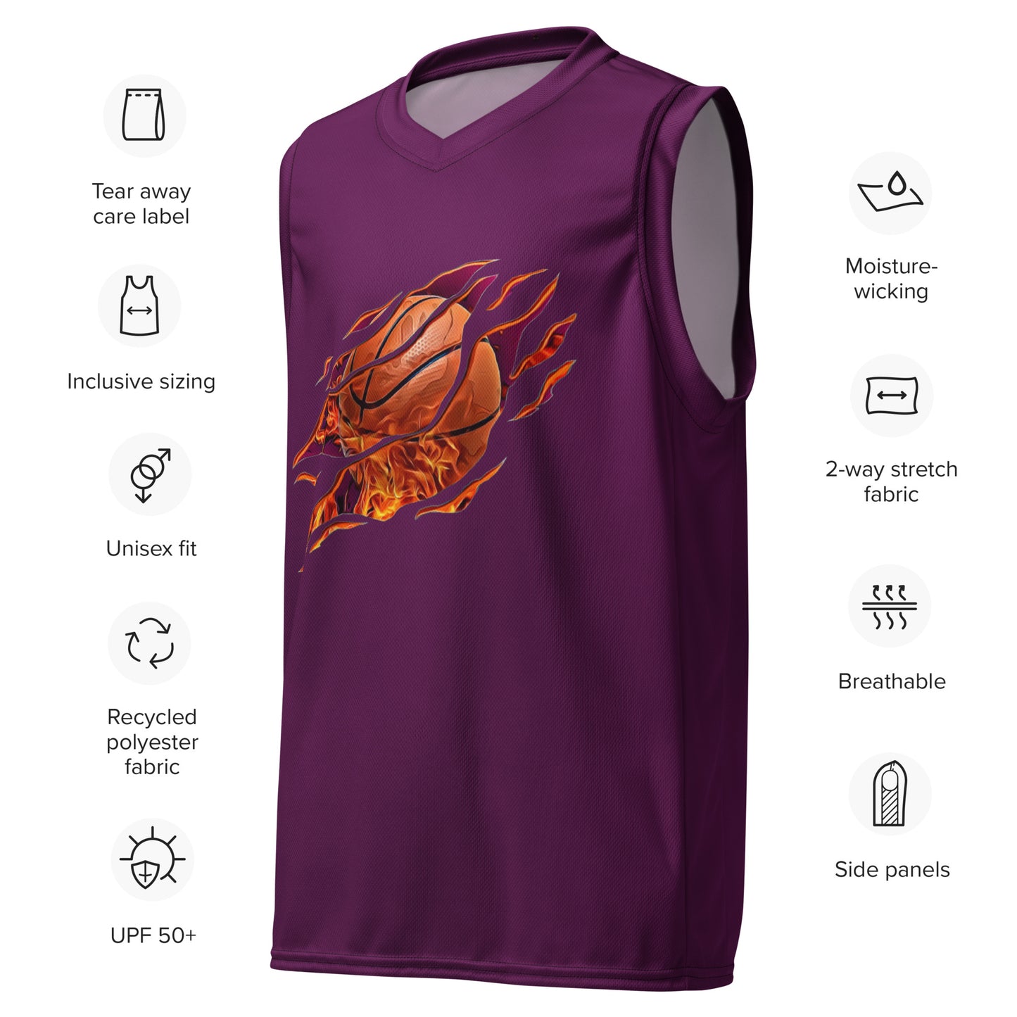 Men's Recycled Basketball Jersey - Performance and Sustainability Combined -