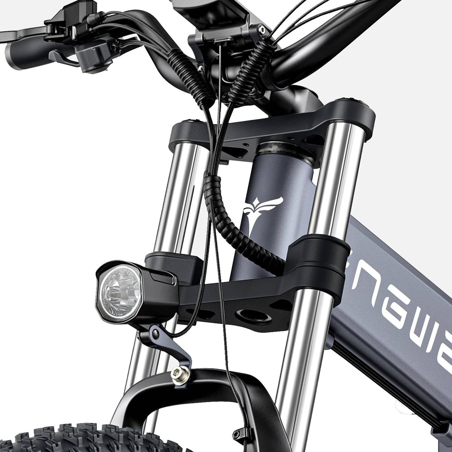 Folding Electric Bike X26 with 19.2Ah and 7.5Ah Dual Batteries, 1000W, 20*4.0 Inch Fat Tires, 120-150Km Mileage for Mountain and Snowfield -