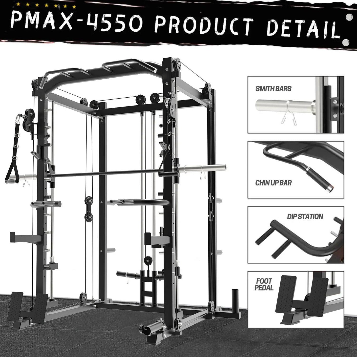 Multi Functional Trainer Smith Machine for Versatile Strength Training -