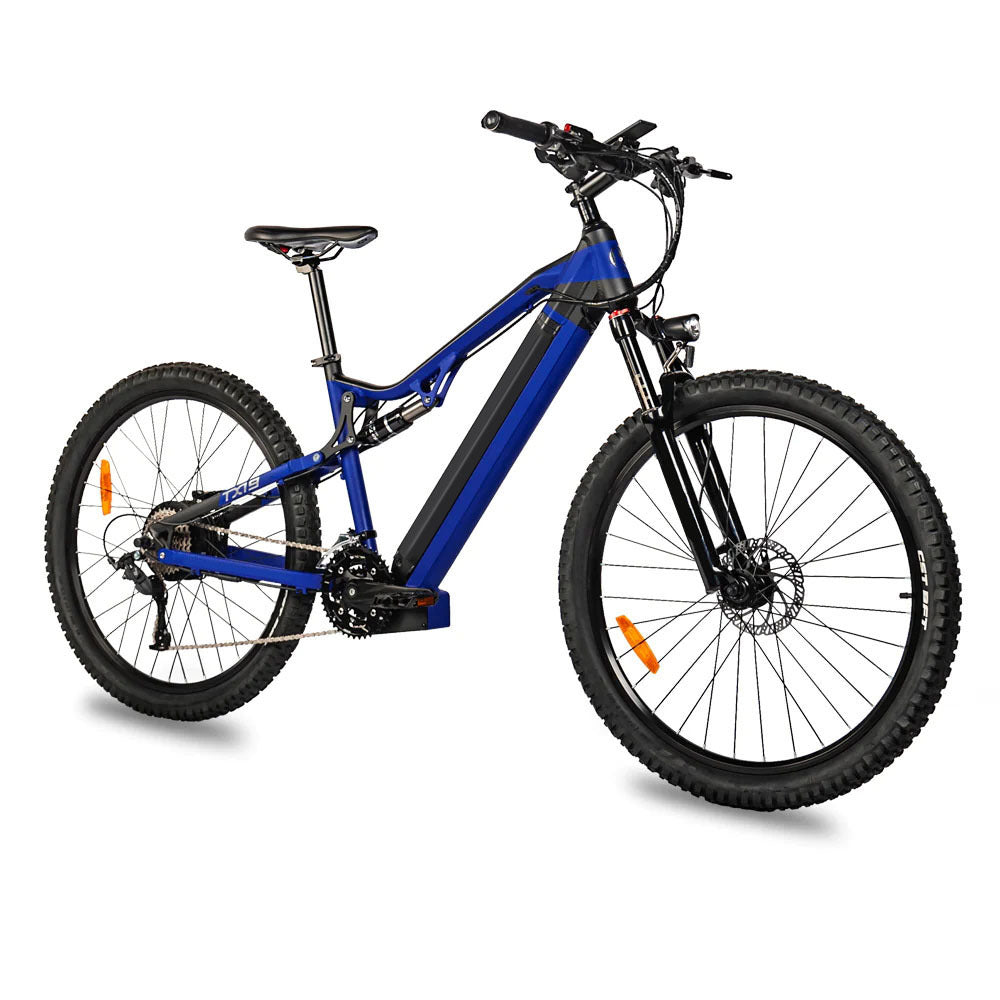 Red 500W Electric Mountain Bike - 27.5" 48V 27-Speed E-Bike