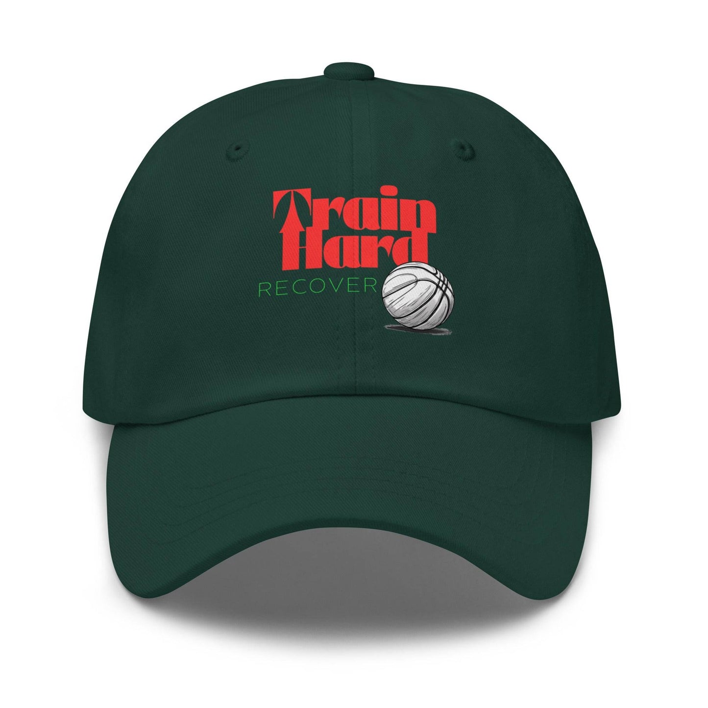 Men's Basketball Dad Hat - Train Hard and Recover Cap for Athletes -