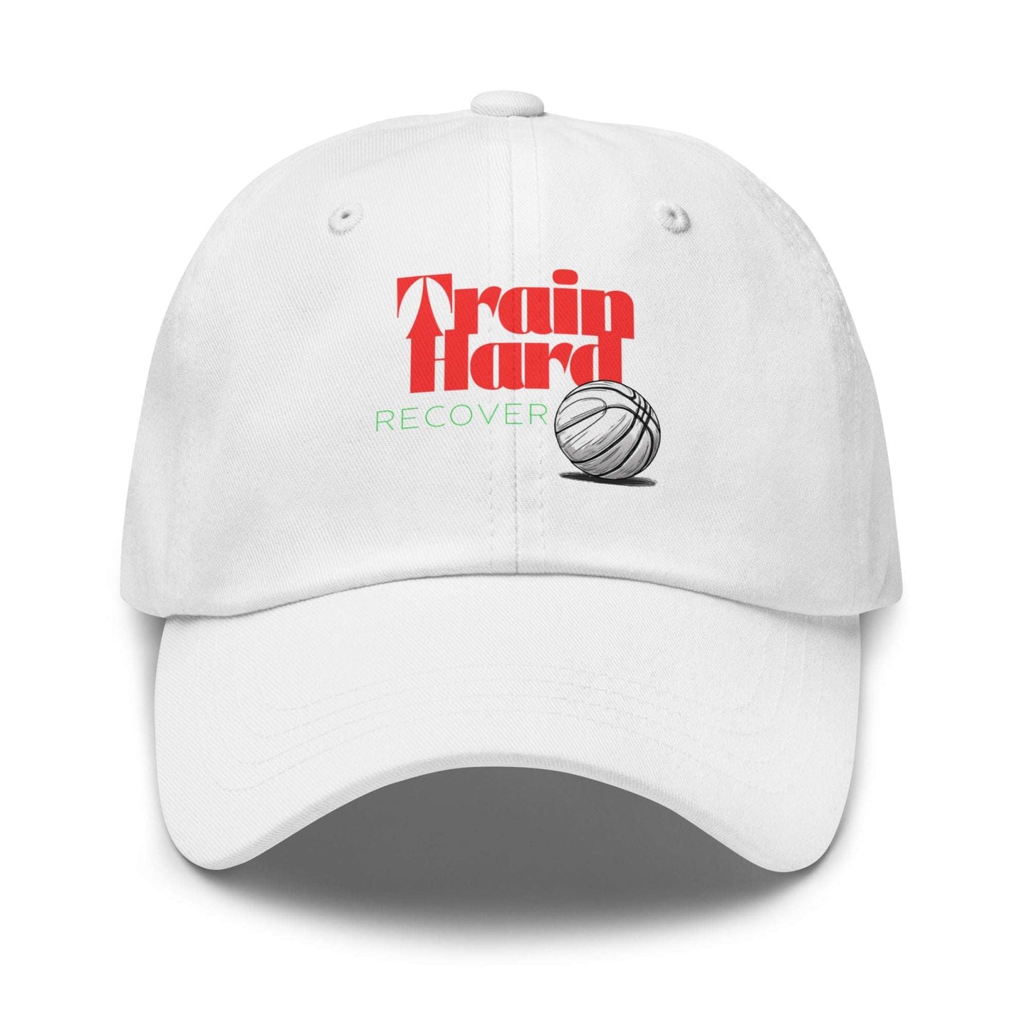 Men's Basketball Dad Hat - Train Hard and Recover Cap for Athletes -