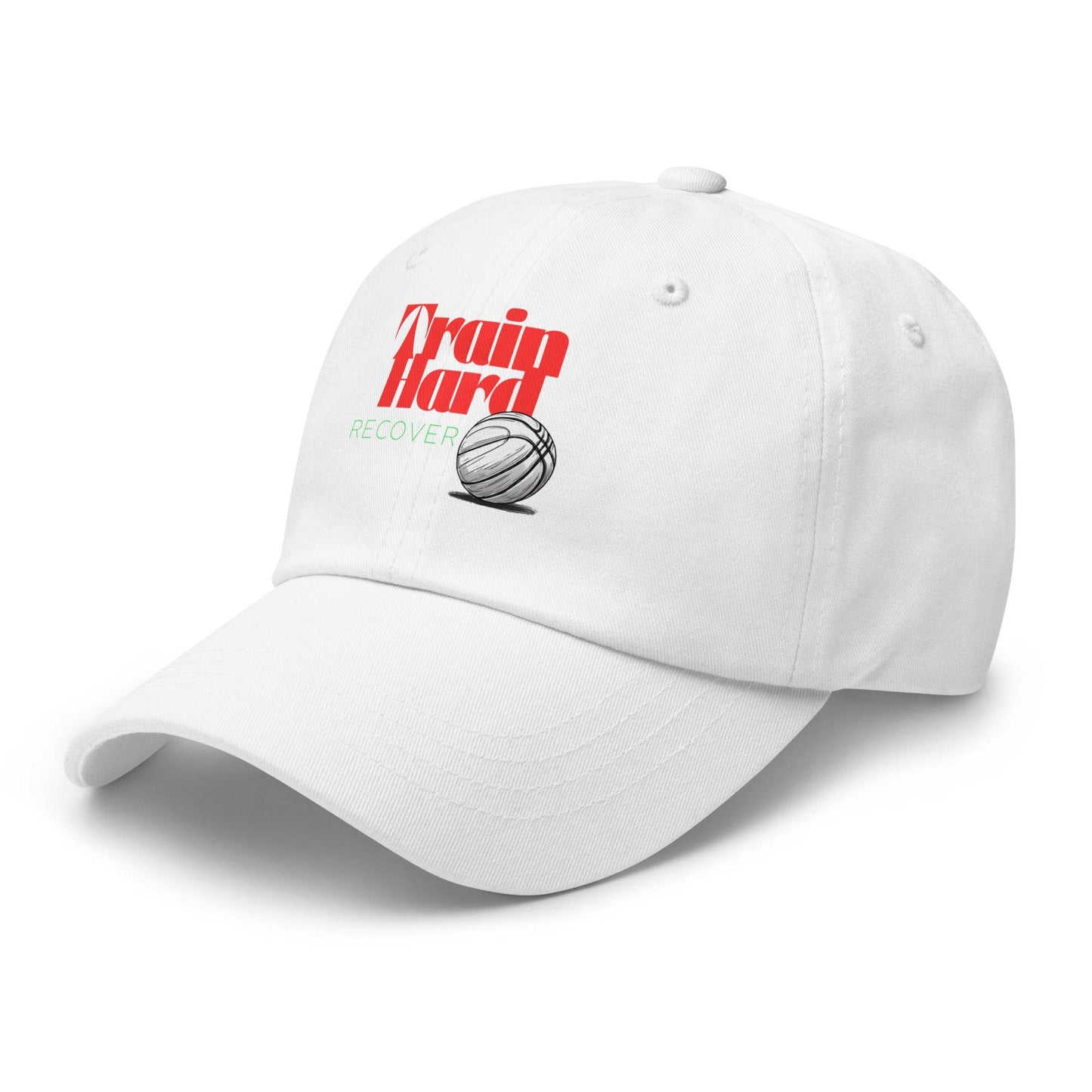 Men's Basketball Dad Hat - Train Hard and Recover Cap for Athletes -