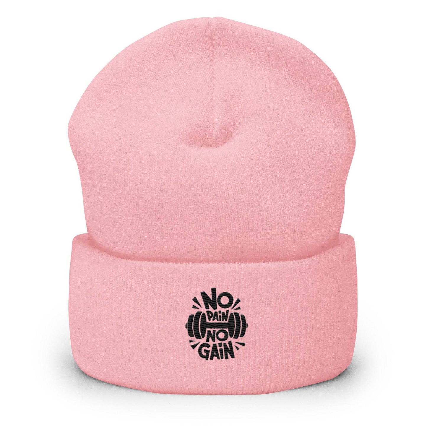 Unisex Cuffed Beanie- No Pain No Gain -