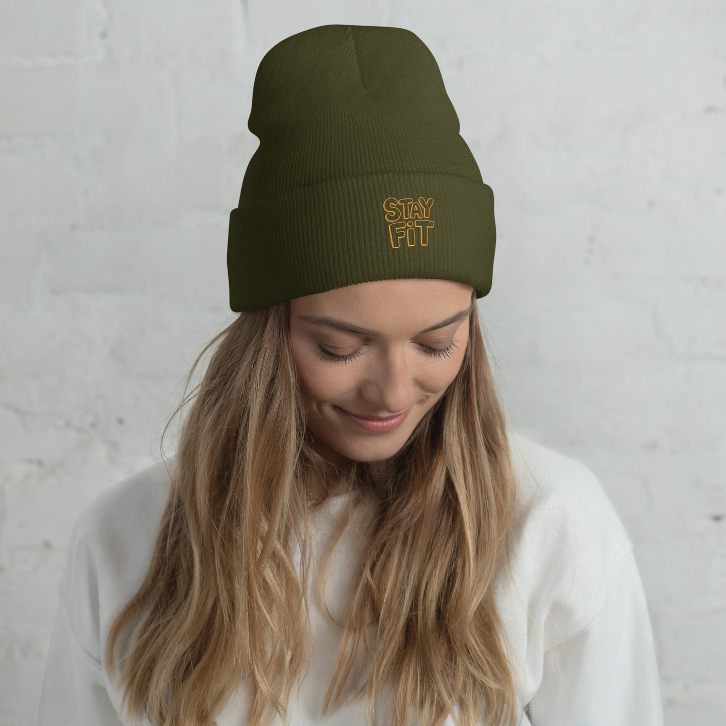 Unisex Cuffed Beanie- Stay Fit -