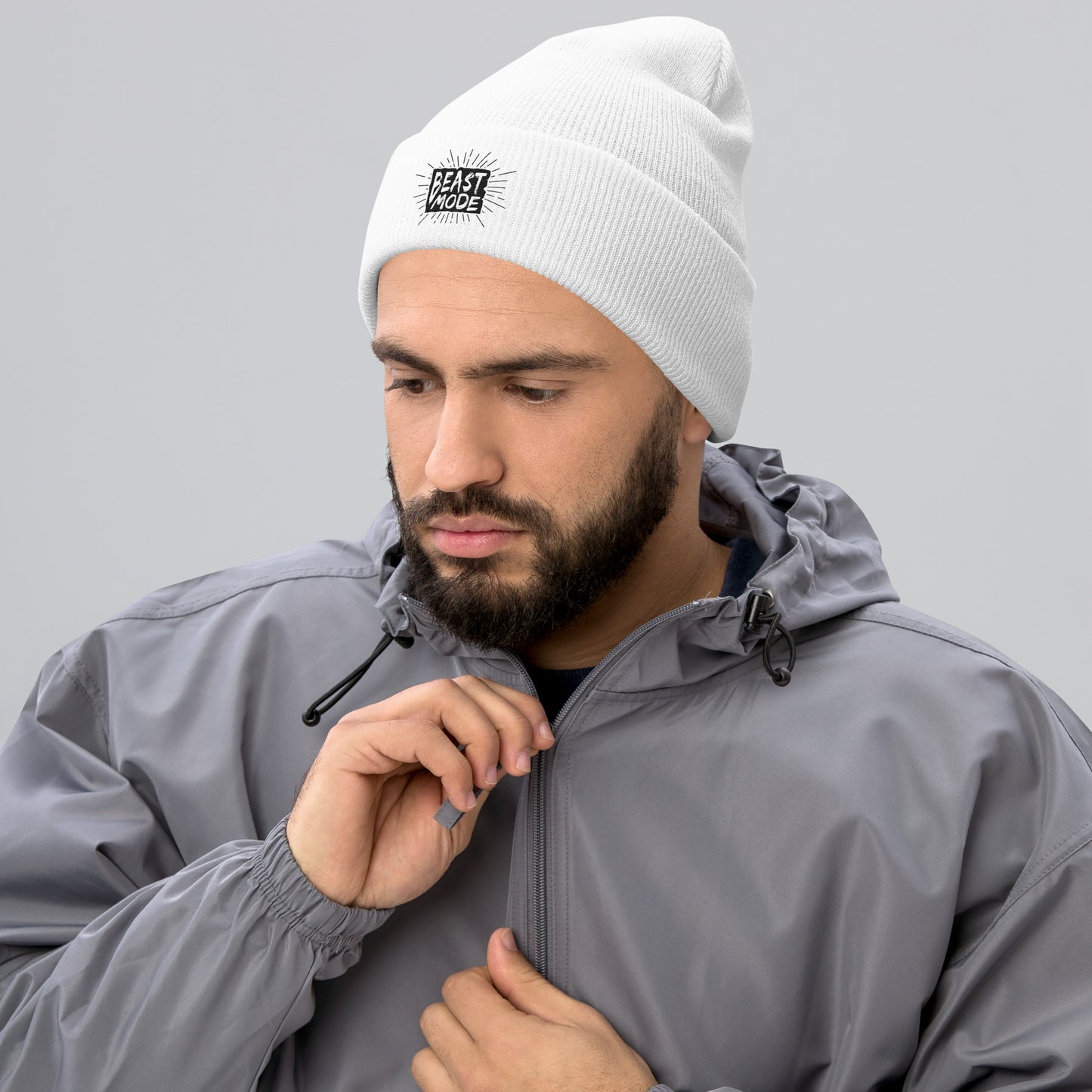 Unisex Cuffed Beanie- Beast Mode -