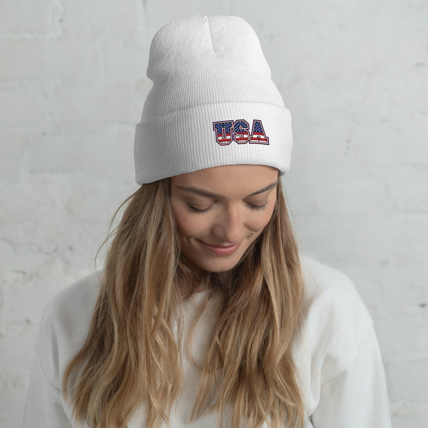 Unisex Cuffed Beanie- USA -