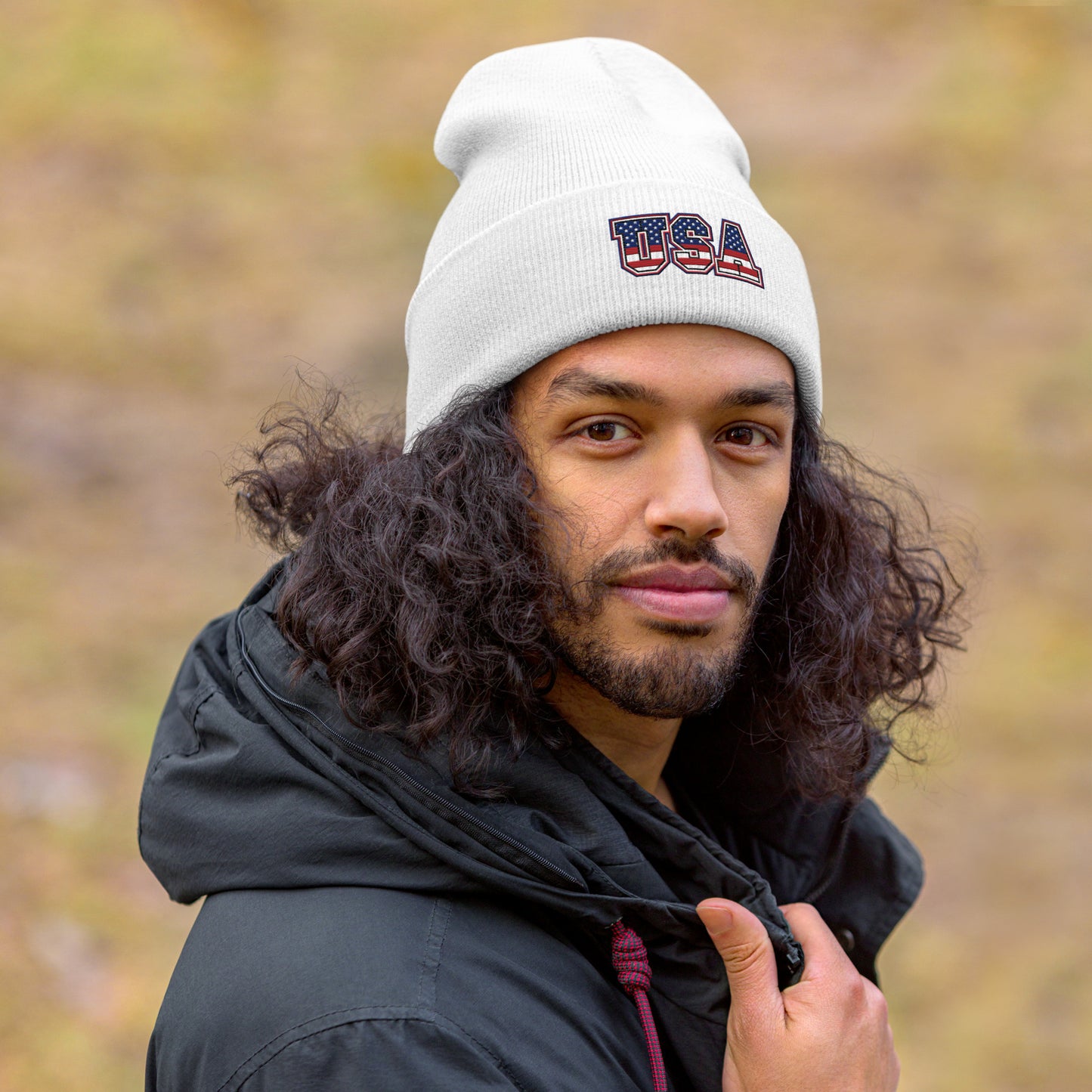 Unisex Cuffed Beanie- USA -