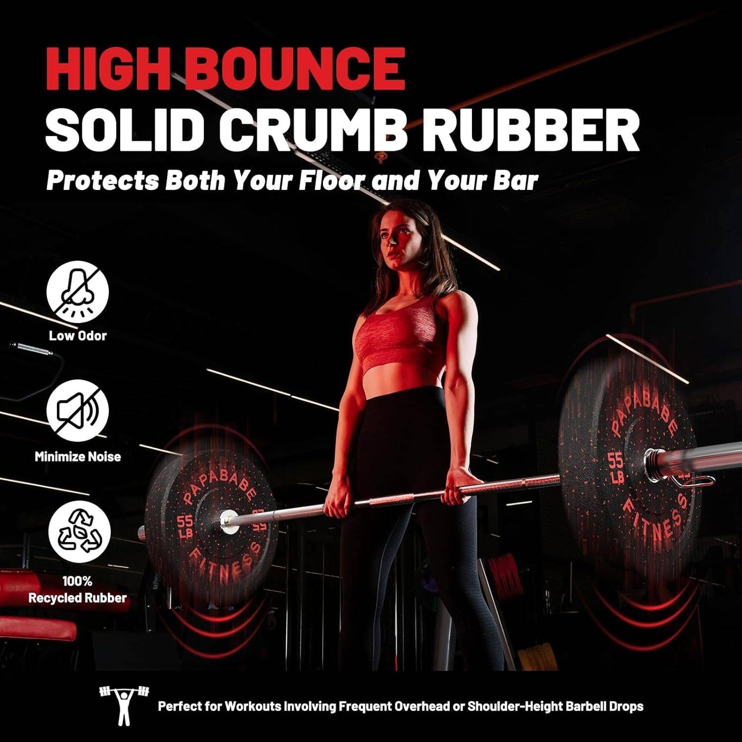 Weight Plates Set - Durable Rubber Weight Plates Set for Ultimate Floor Protection -