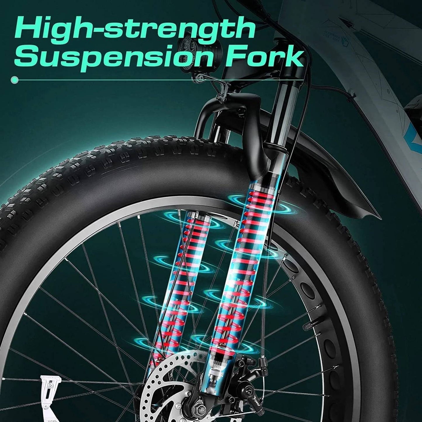 Electric Bike 26" X 4.0 Fat Tire Electric Bike All Terrain 48V 500W -