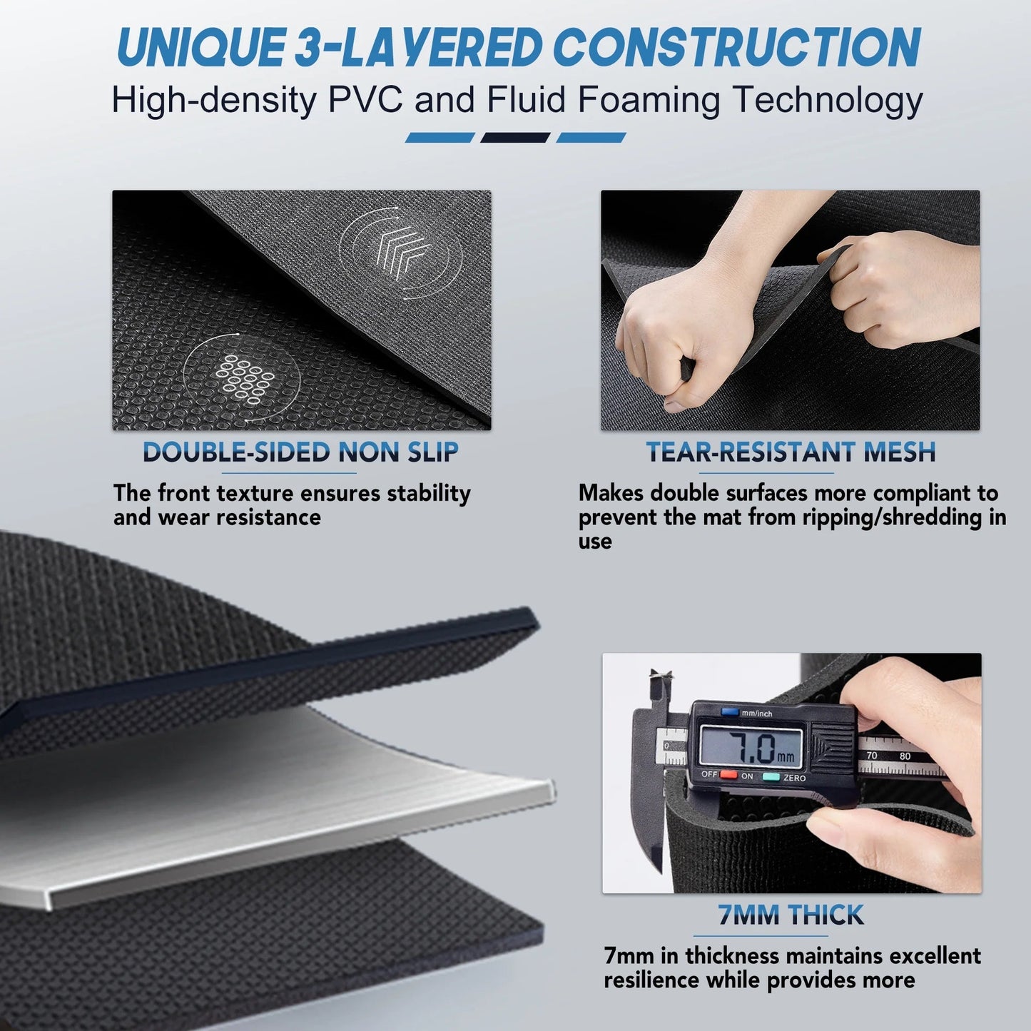 Gym Mat 12x6 for Ultimate Comfort and Stability -