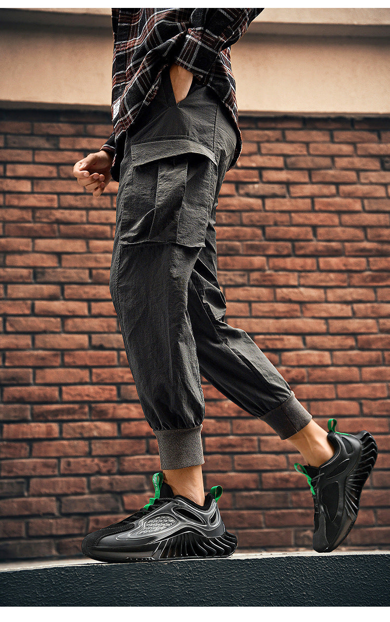 Wide Size Running Shoes - Men's Low-Top Sports Shoes