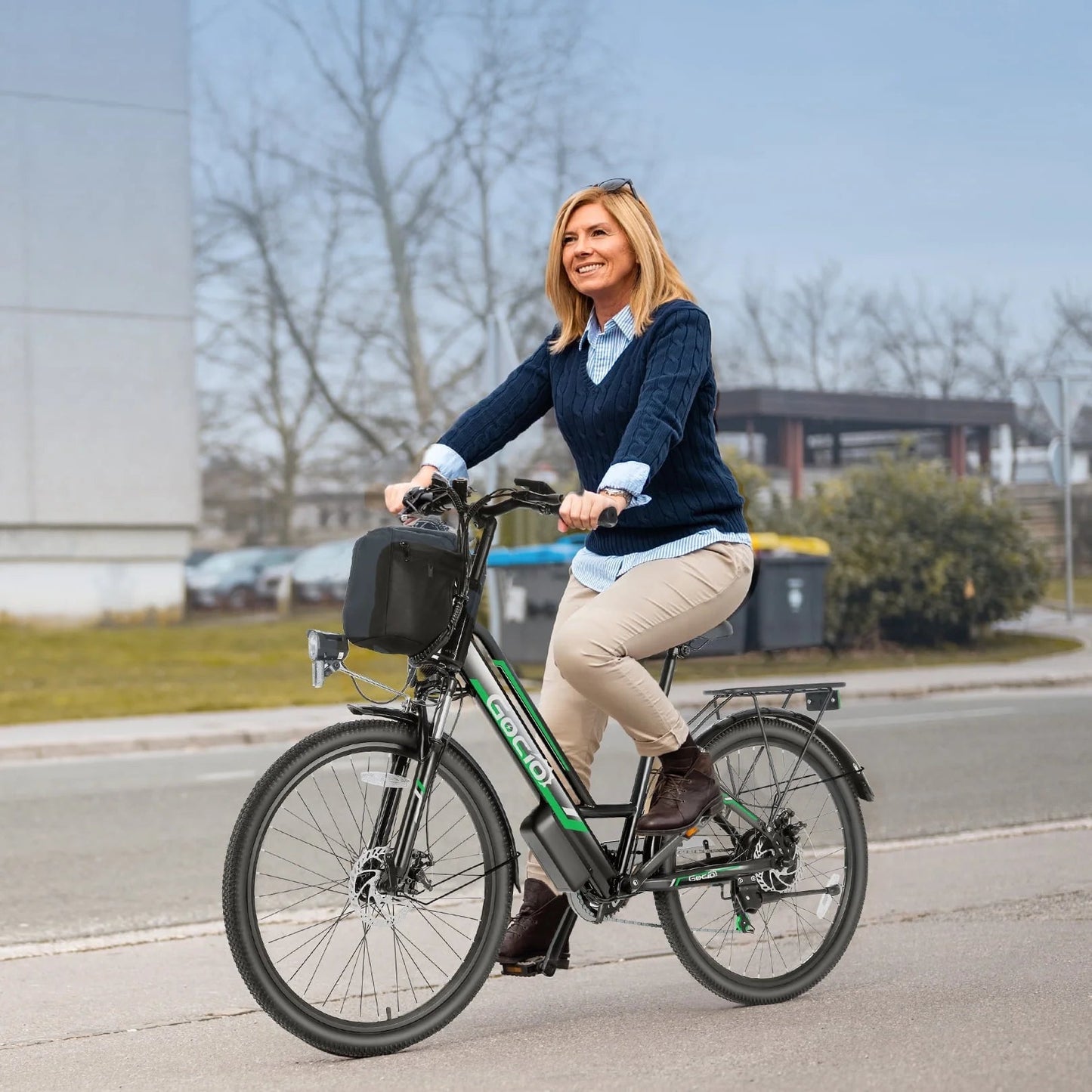 Electric Bike 500W - 26" Low Step Frame with 48V Battery and 7-Speed Gear -