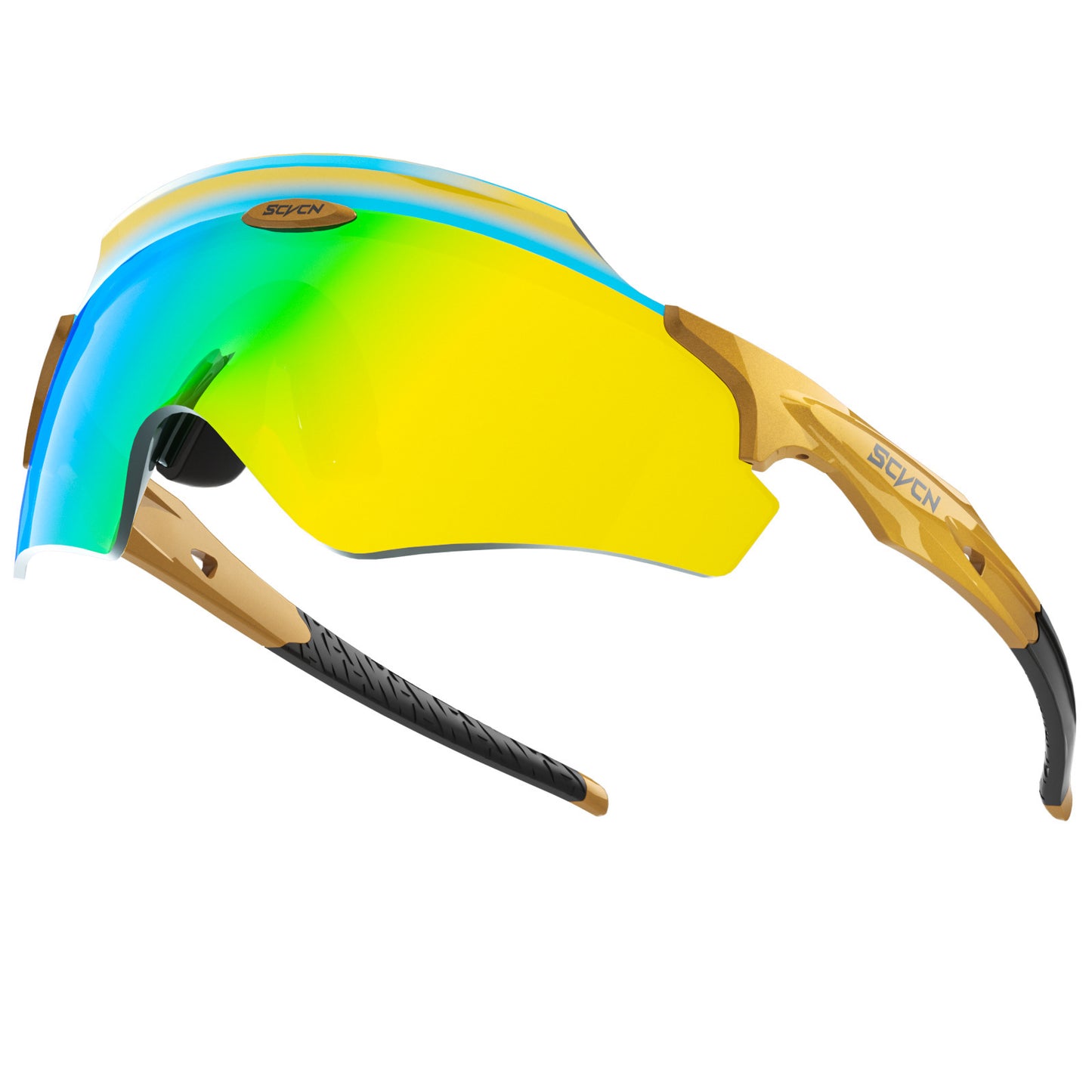 Windproof Athletic Goggles with Integrated Lens - Protective Sports Eyewear
