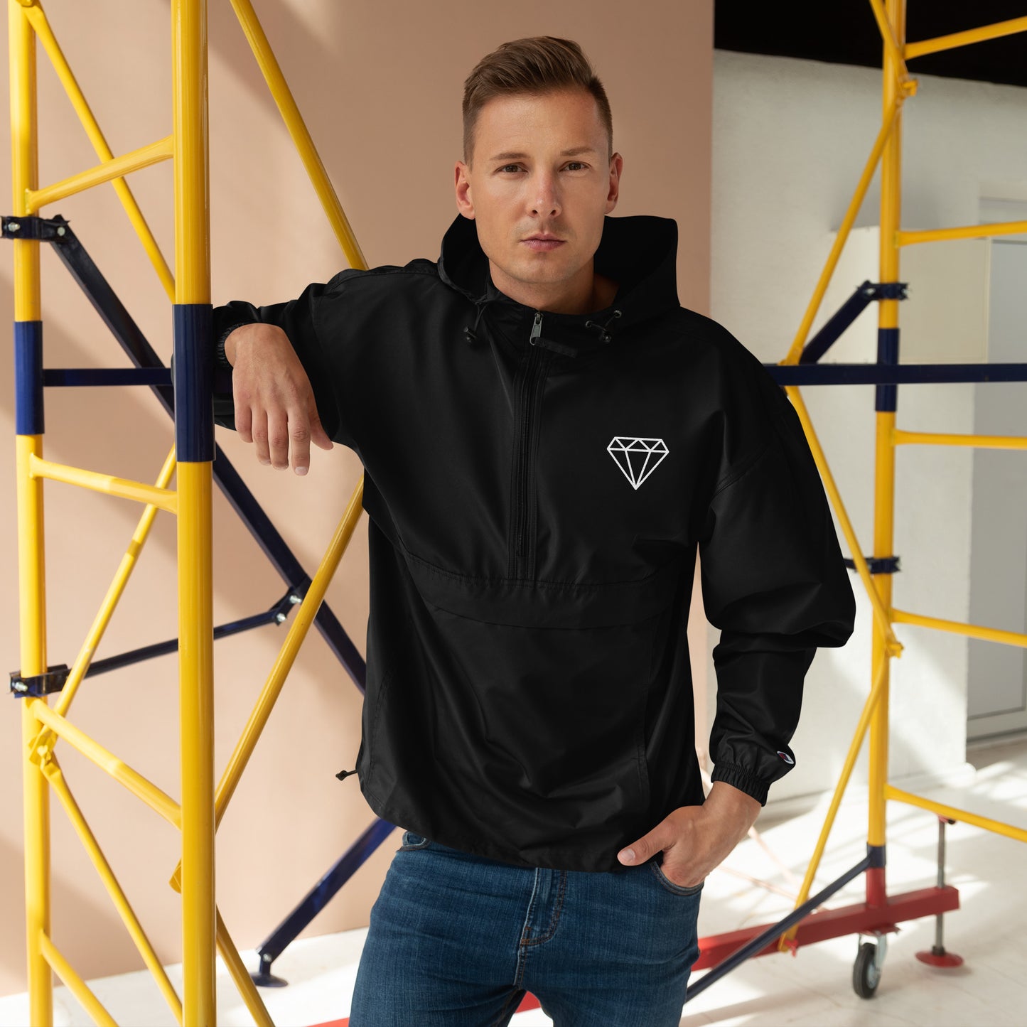 Men's Champion Jacket Dimond- Lightweight, Water-Resistant, & Packable