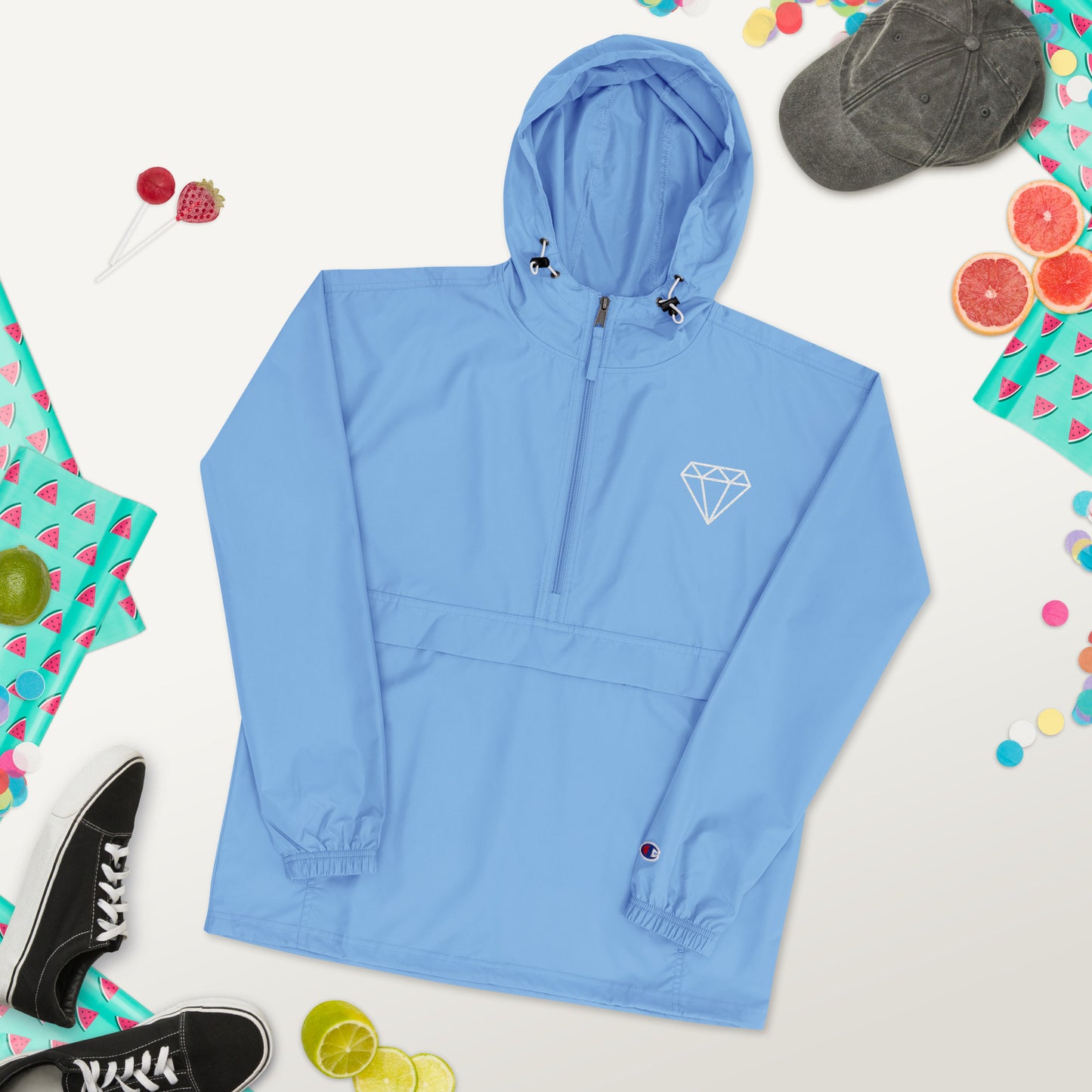 Men's Champion Jacket Dimond- Lightweight, Water-Resistant, & Packable