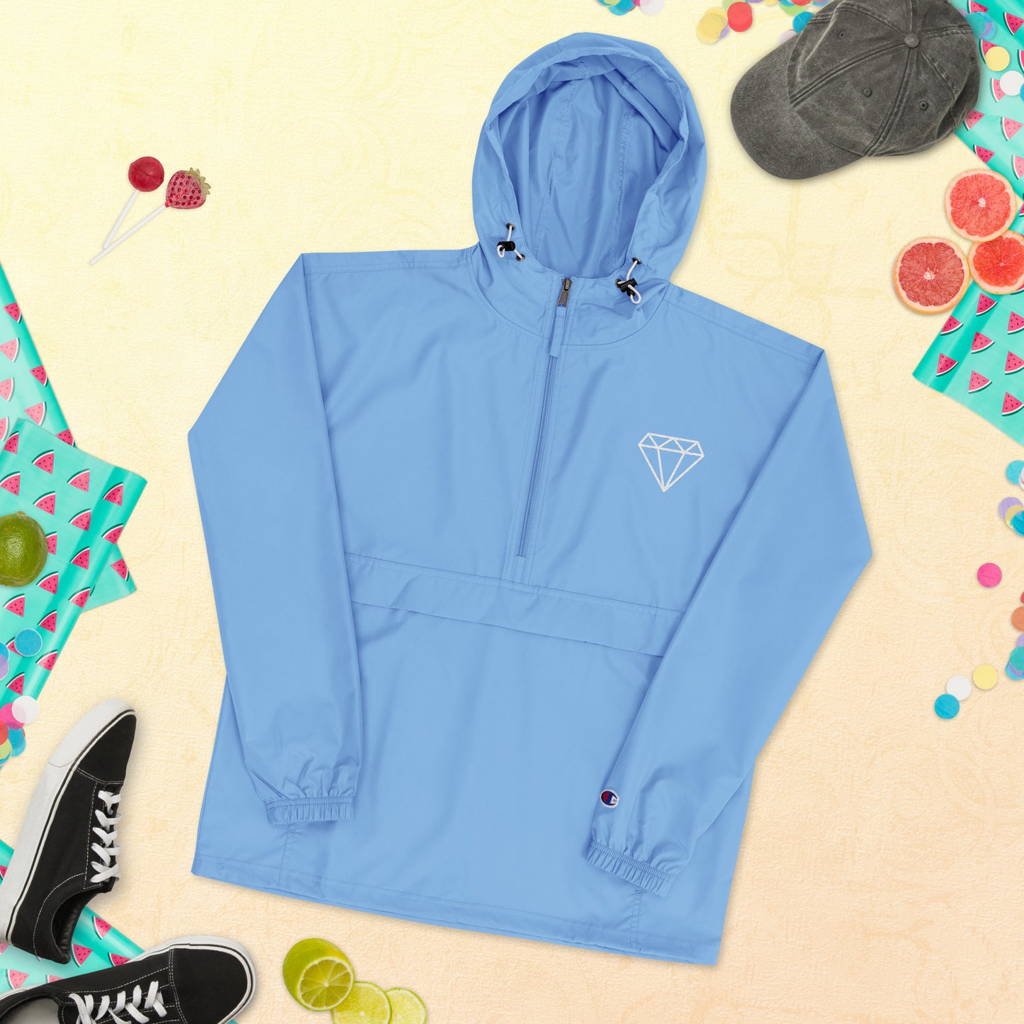 Men's Champion Jacket Dimond- Lightweight, Water-Resistant, & Packable