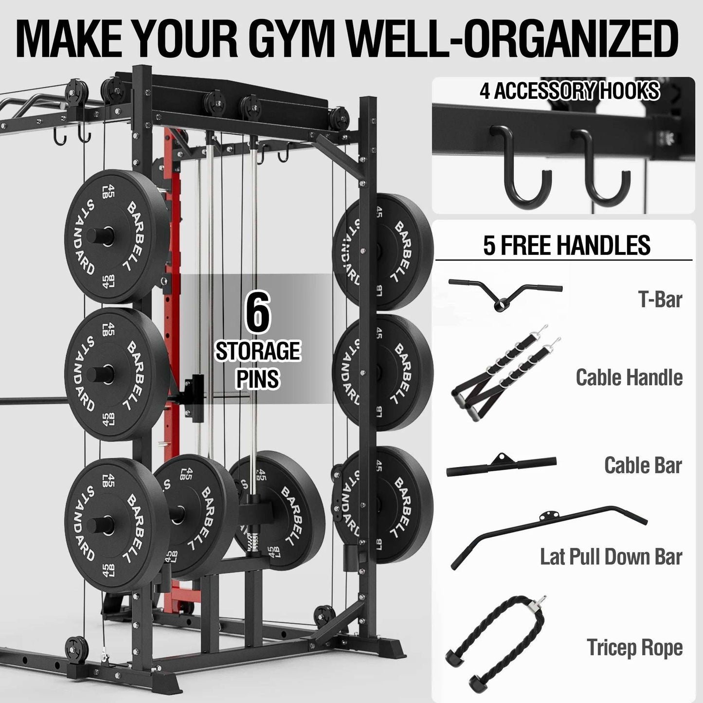 All-In-One Smith Machine – The Ultimate Functional Trainer for Your Home Gym -