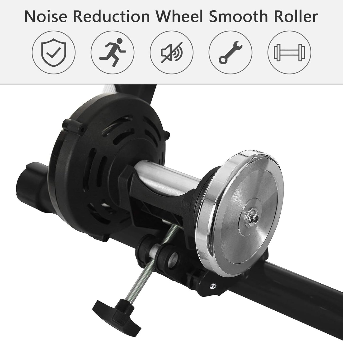 Bike Trainer Stand Indoor Bicycle Stand with Noise Reduction Magnetic Stationary Stand Fits for 26-28Inch, 700C Wheel