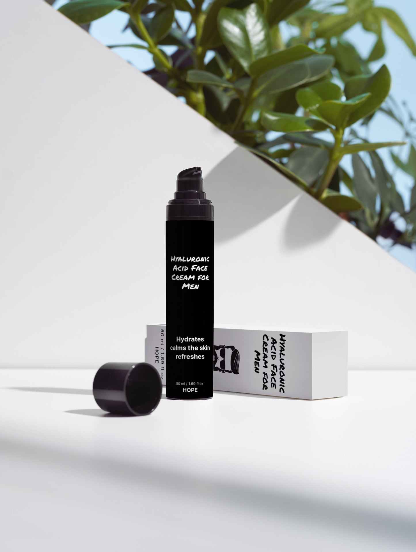 Hyaluronic Acid Face Cream for Men - Youthful Skin Hydration Formula