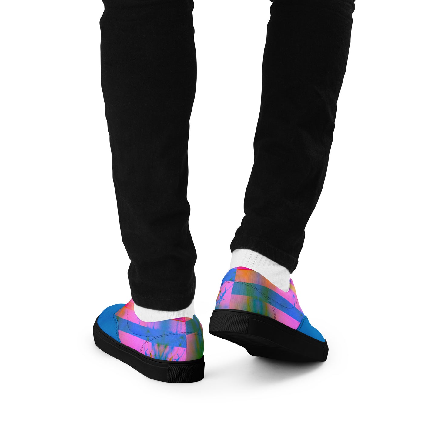 Men’s Lace-Up Canvas Shoes - Sleek Design Inspired by Karma for Everyday Style -