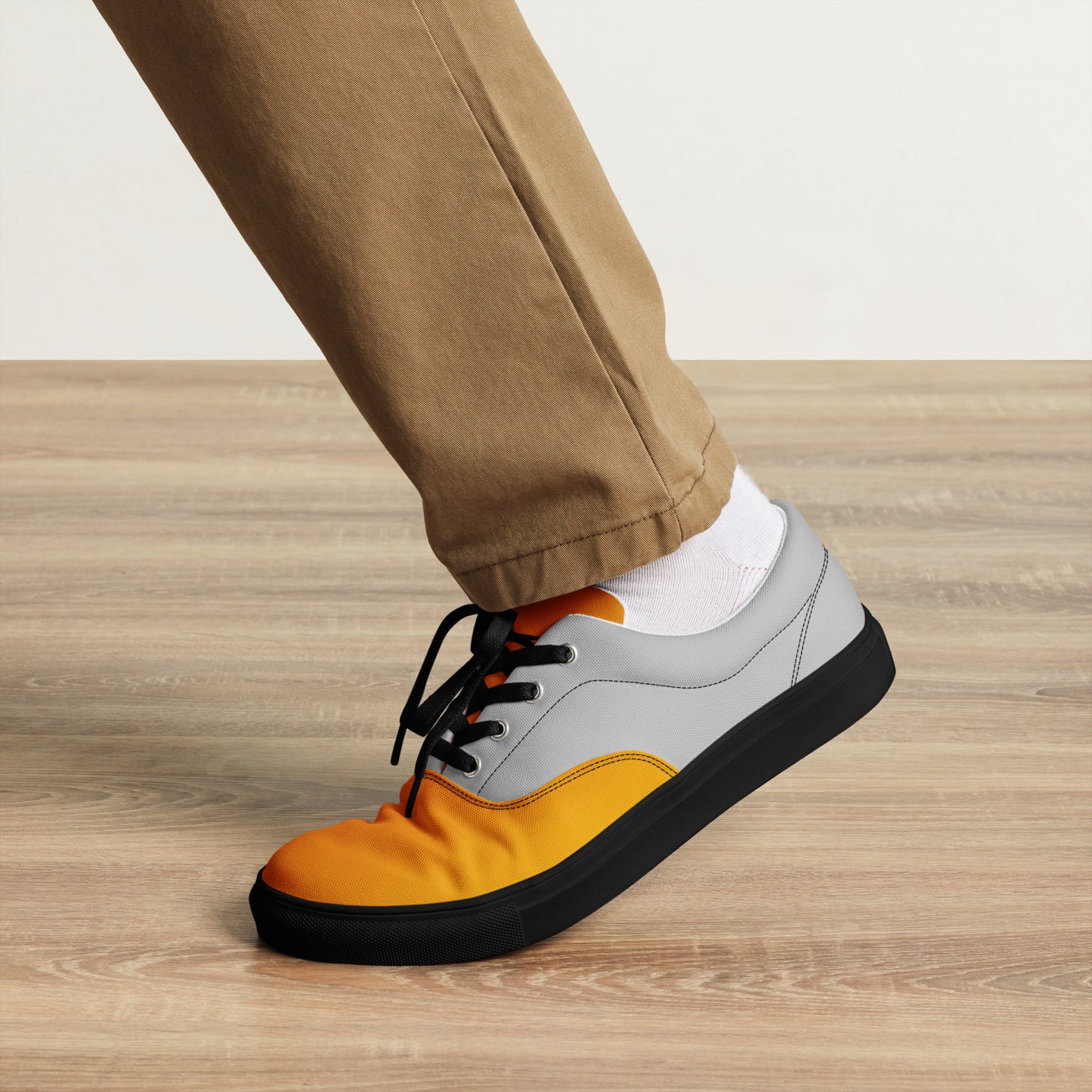 Men's Halloween Canvas Shoes - Sleek Lace-Up Design for Ultimate Comfort and Style -
