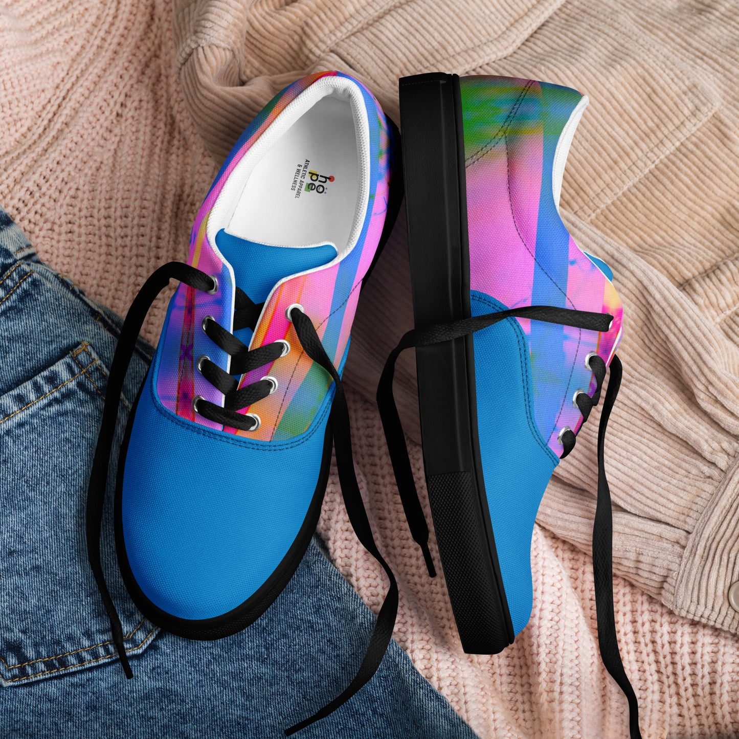 Men’s Lace-Up Canvas Shoes - Sleek Design Inspired by Karma for Everyday Style -