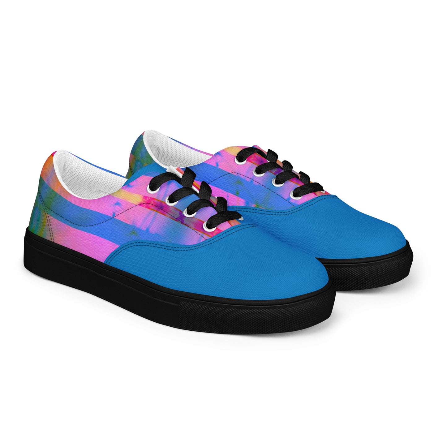 Men’s Lace-Up Canvas Shoes - Sleek Design Inspired by Karma for Everyday Style -