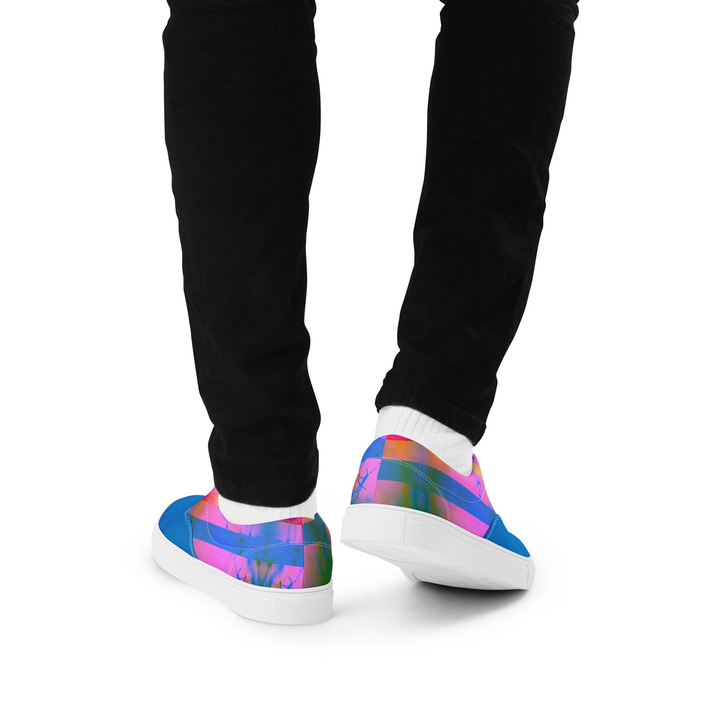 Men’s Lace-Up Canvas Shoes - Sleek Design Inspired by Karma for Everyday Style -