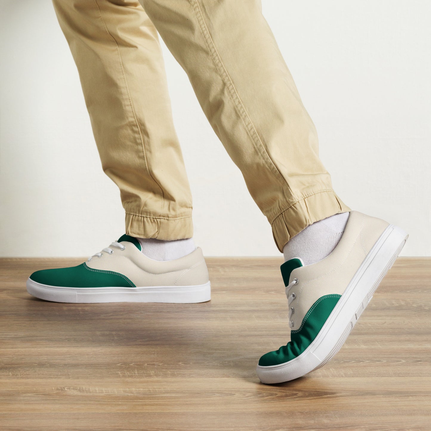 Men's Canvas Shoes – Eco-Friendly Lace-Up Design Inspired by Nature -