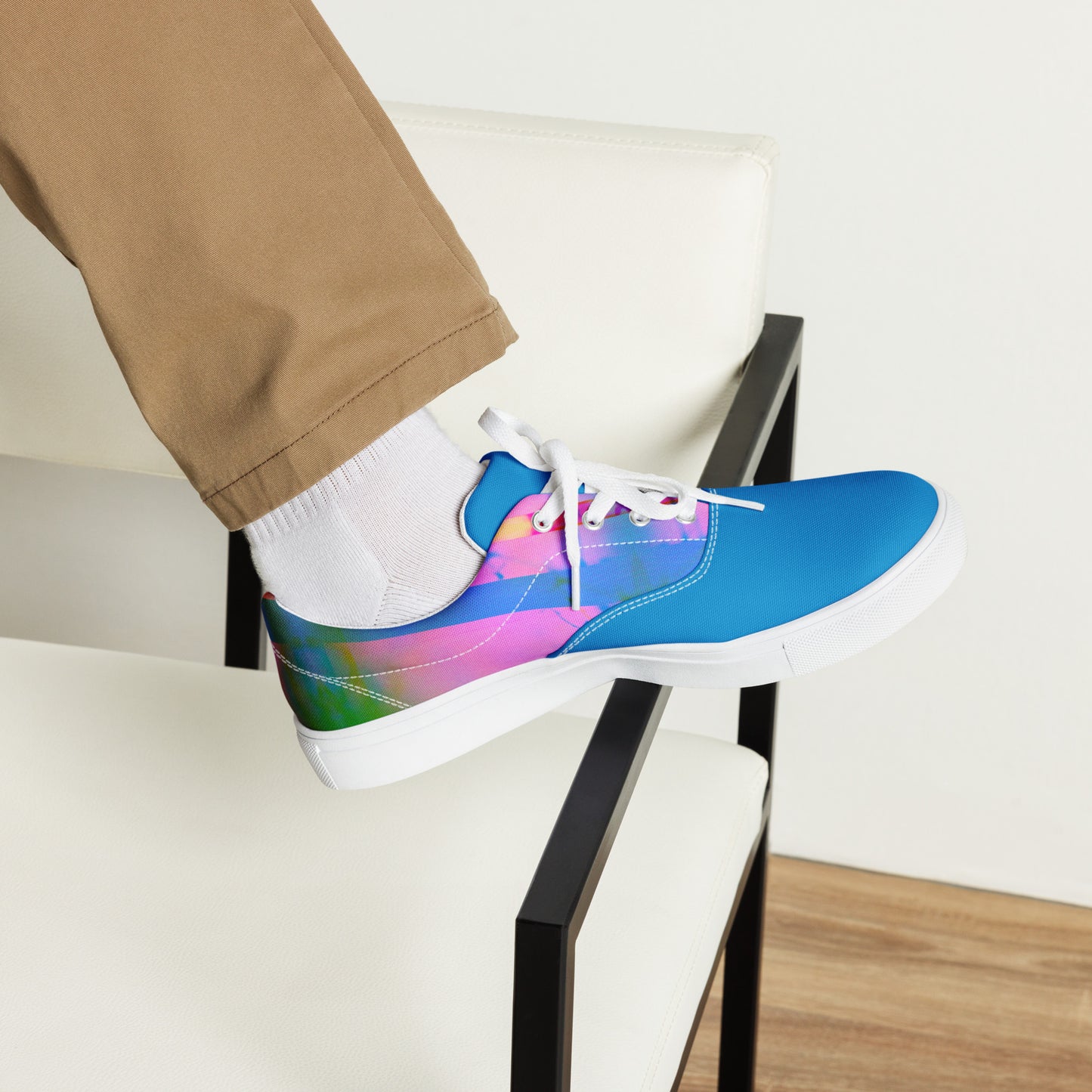 Men’s Lace-Up Canvas Shoes - Sleek Design Inspired by Karma for Everyday Style -