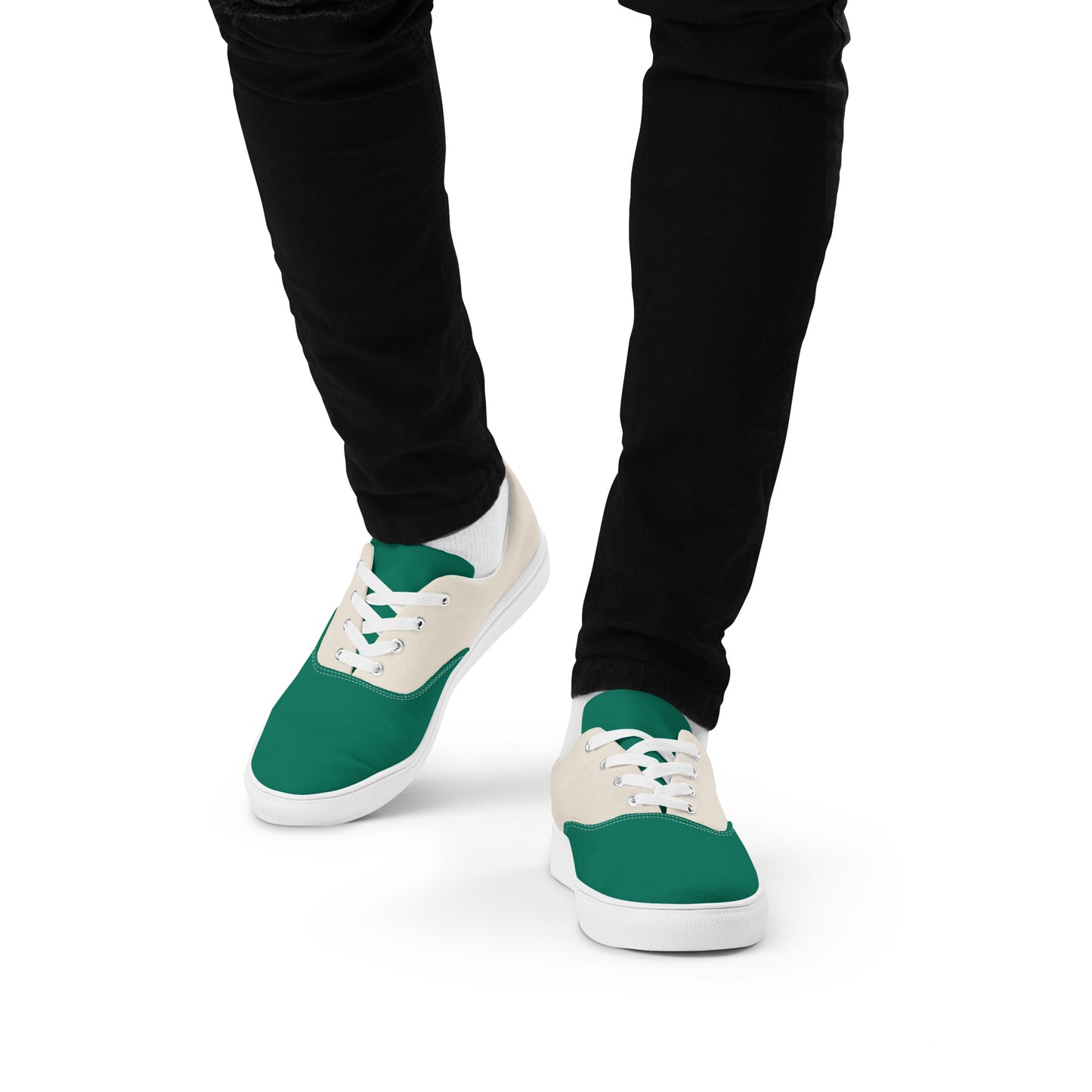 Men's Canvas Shoes – Eco-Friendly Lace-Up Design Inspired by Nature -